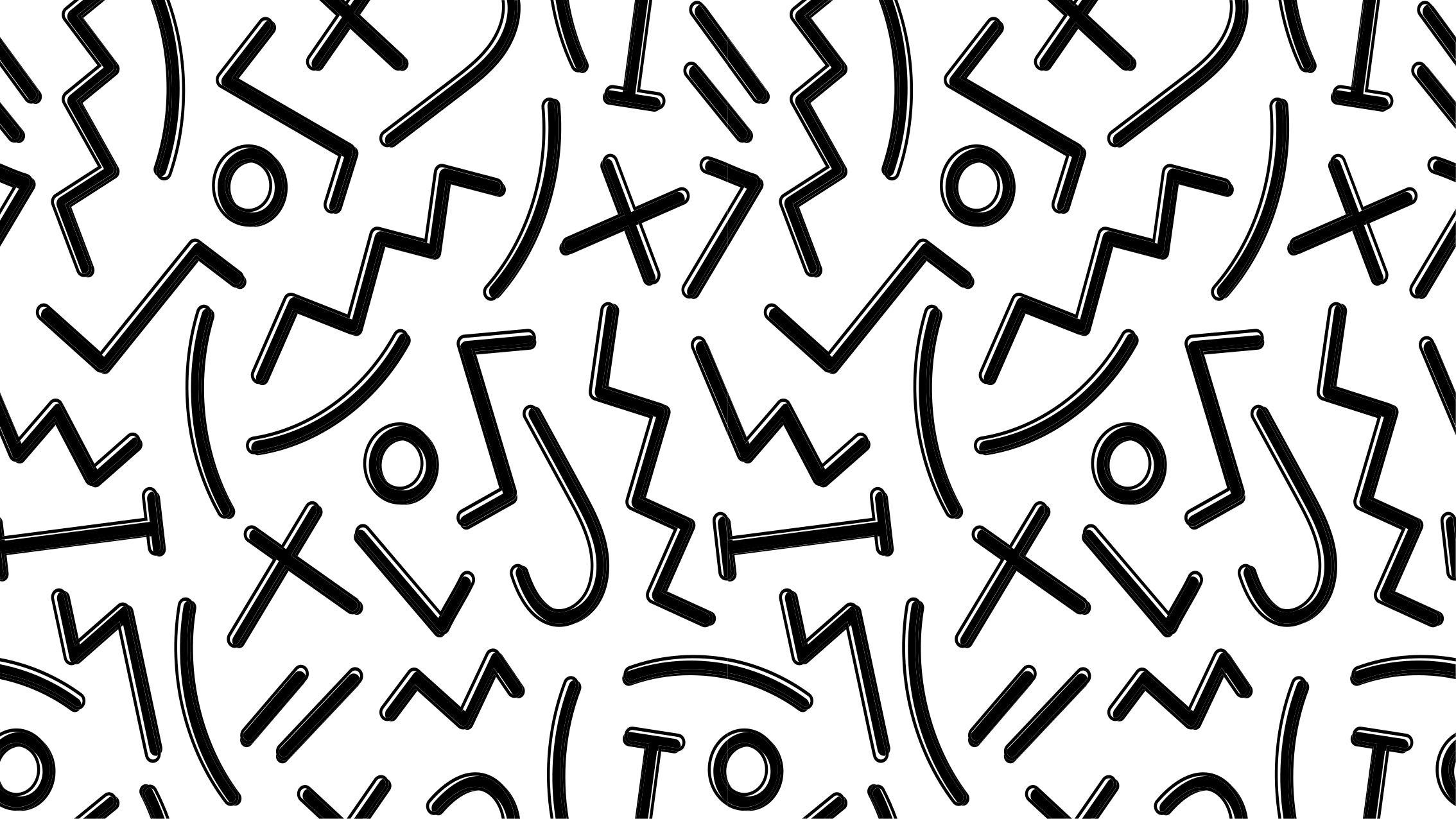 Nuorten mustavalkoiset hahmot vinyylimatto minimalistinen - Tenstickers