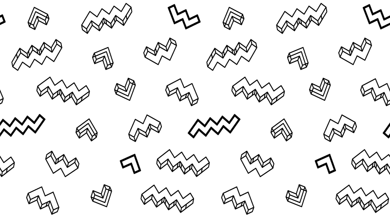 Rohkeita kulmikkaita kuvioita vinyylimatto - Tenstickers