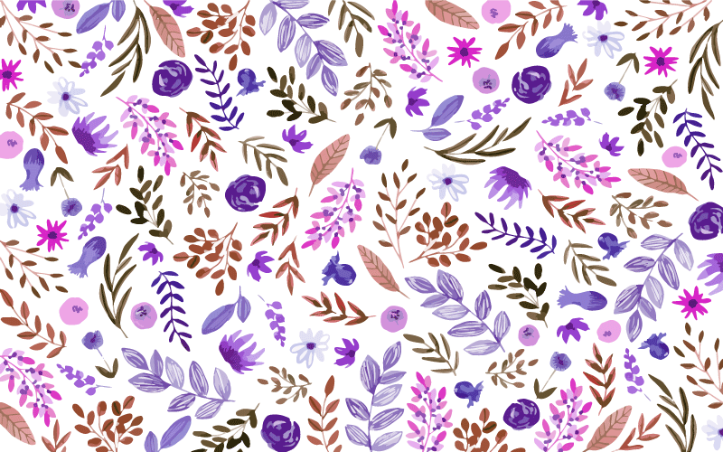 Luontokuvio kukka vinyylimatto - Tenstickers