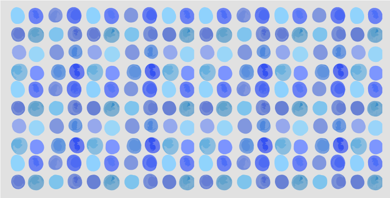 Sininen pistekuvio kylpyhuoneen vinyylimatto - Tenstickers