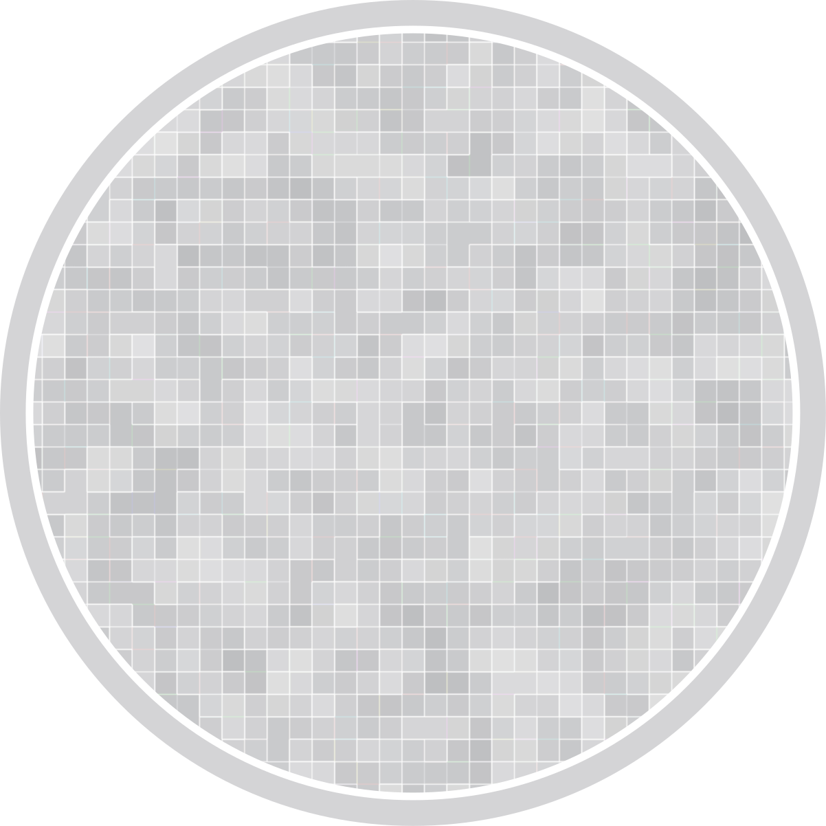 Valkoinen harmaa laatta mosaiikki laatta vinyylimatto - Tenstickers