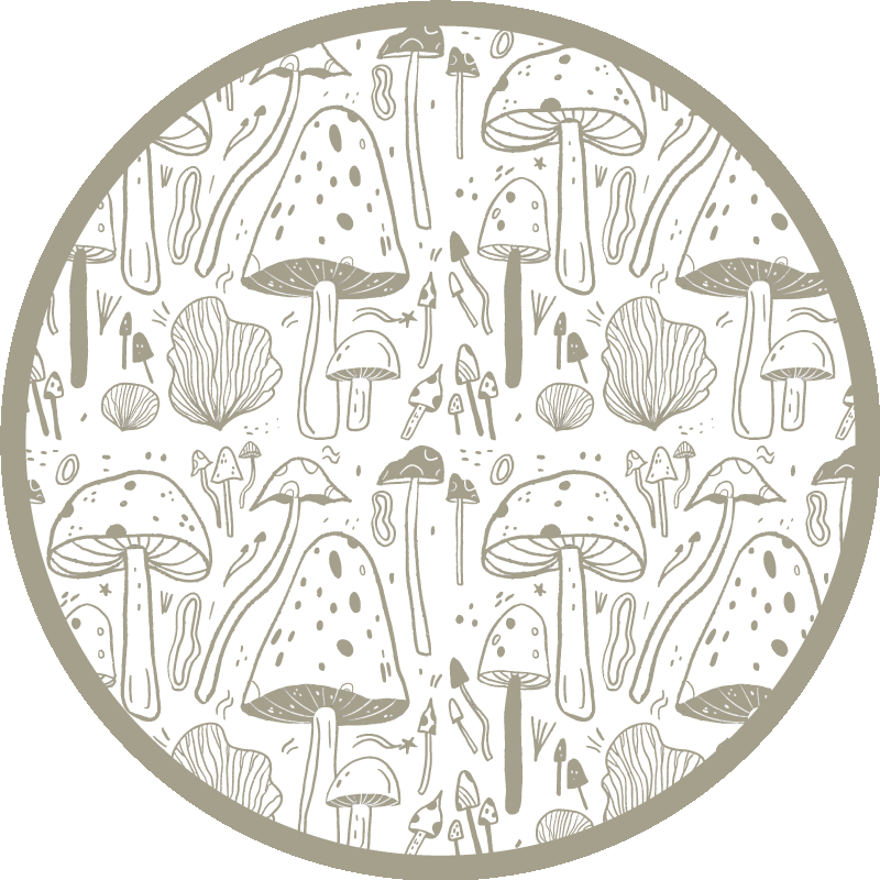 Luonto vinyylimatto sienikuvio - Tenstickers