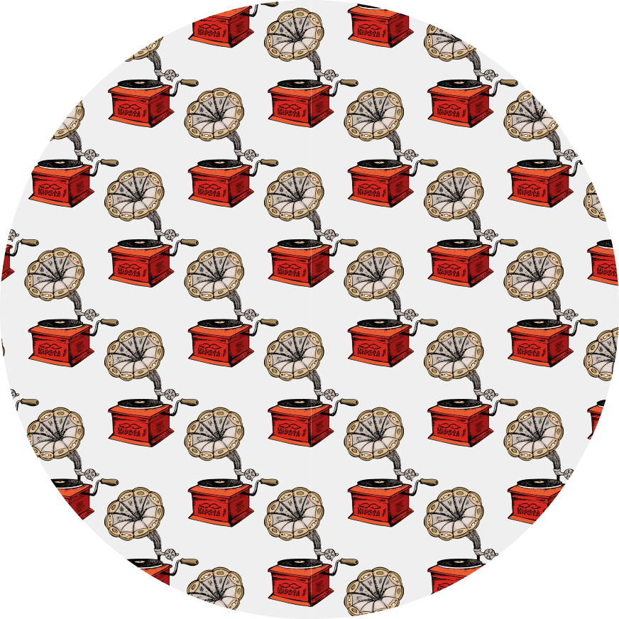 Retro musiikkilaatikot tekstuuri vinyylimatto - Tenstickers