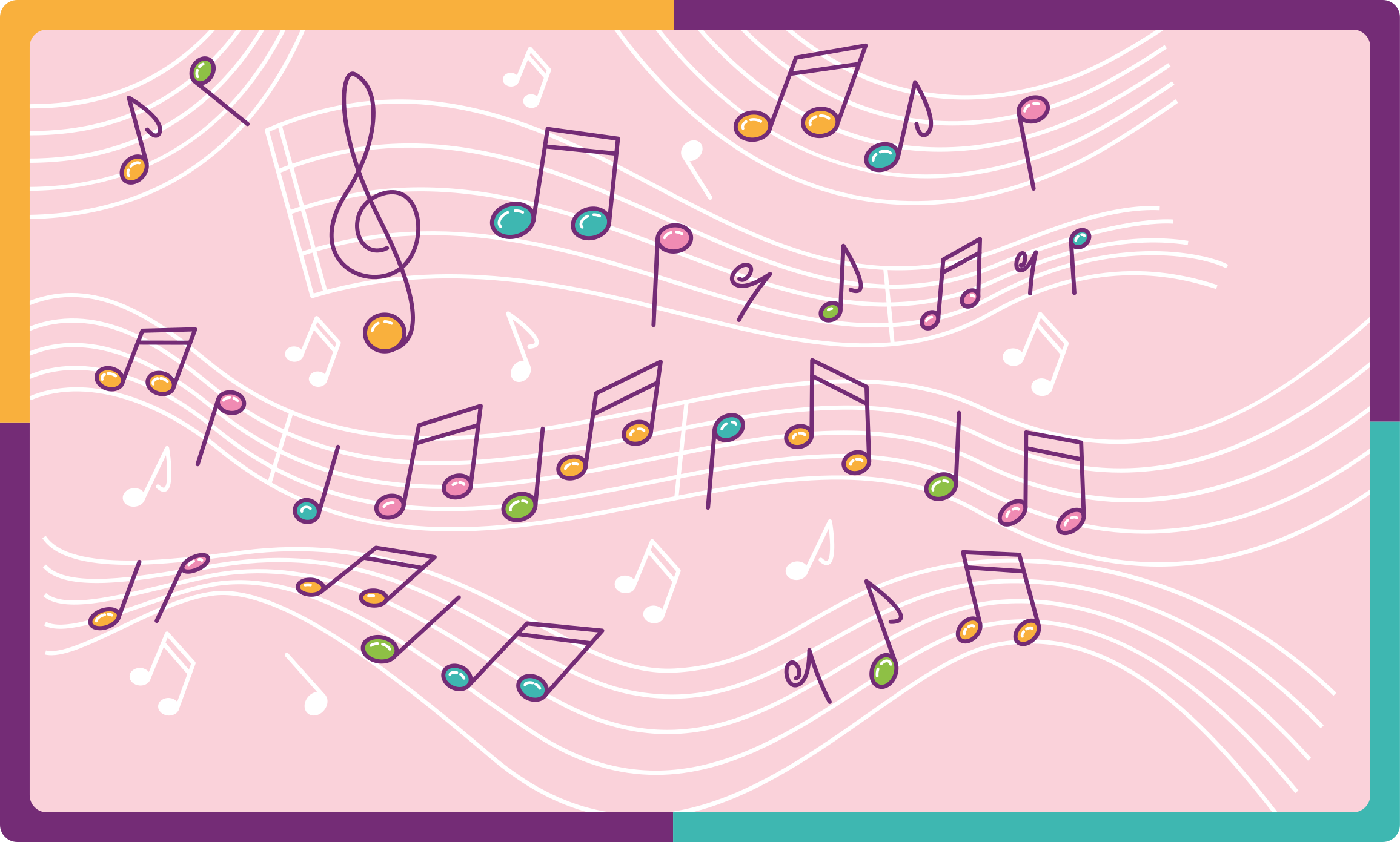 Vaaleanpunainen tausta pentagrammi vinyylimatto suorakulmainen - Tenstickers