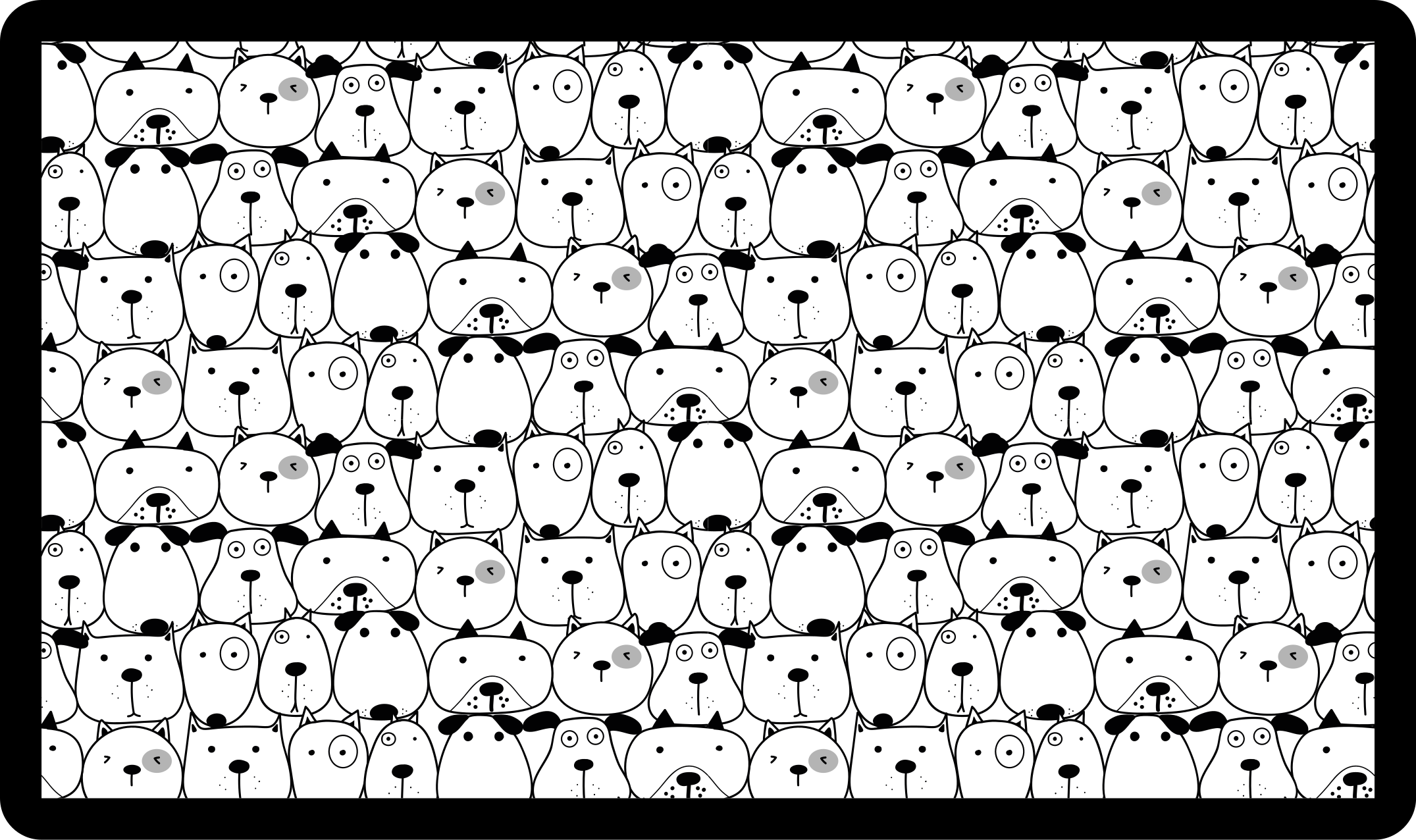 Ihastuttavat olennon kasvot eläin vinyylimatto - Tenstickers