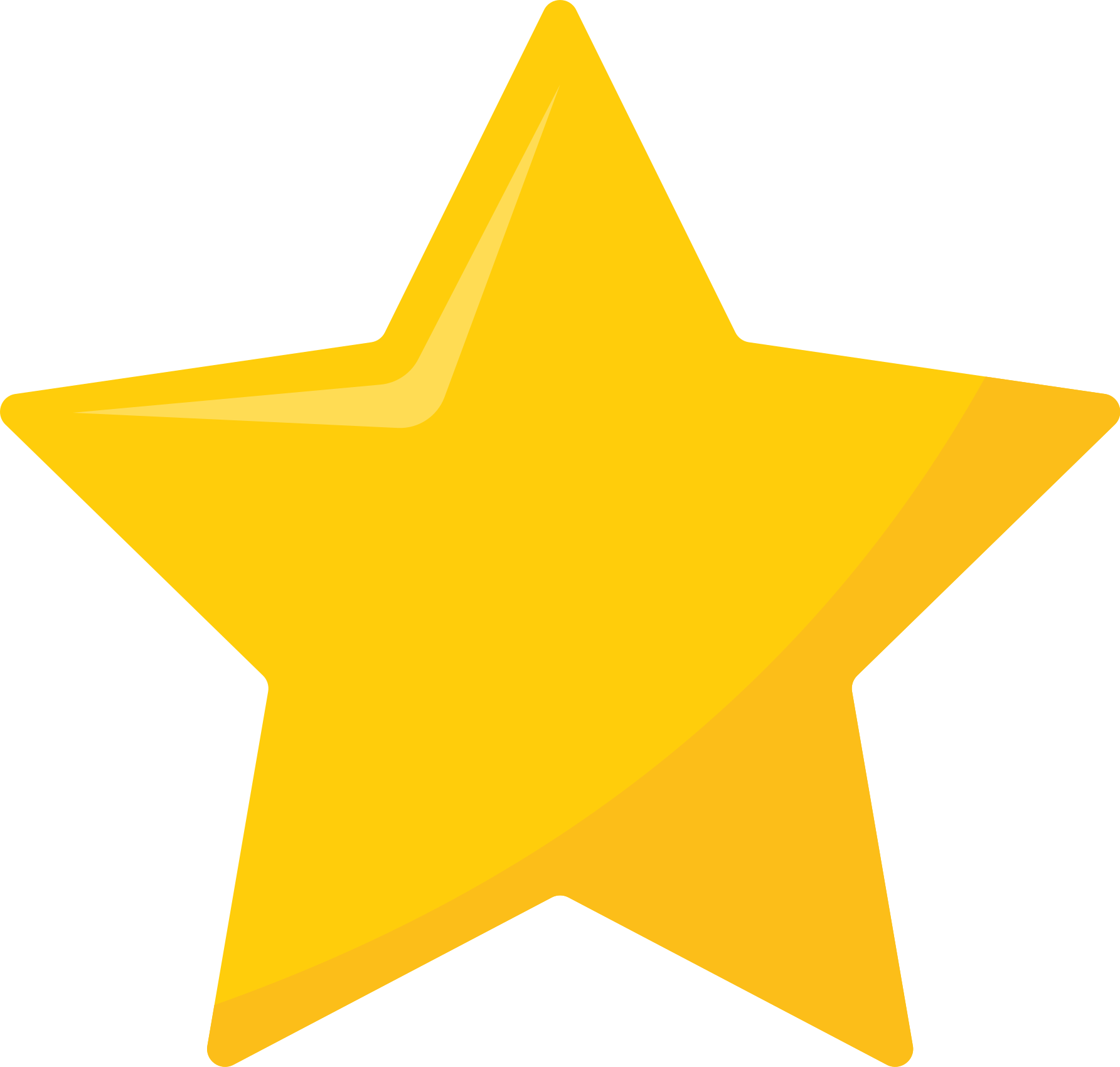 Keltainen klassinen tähti tähti vinyylimatto - Tenstickers