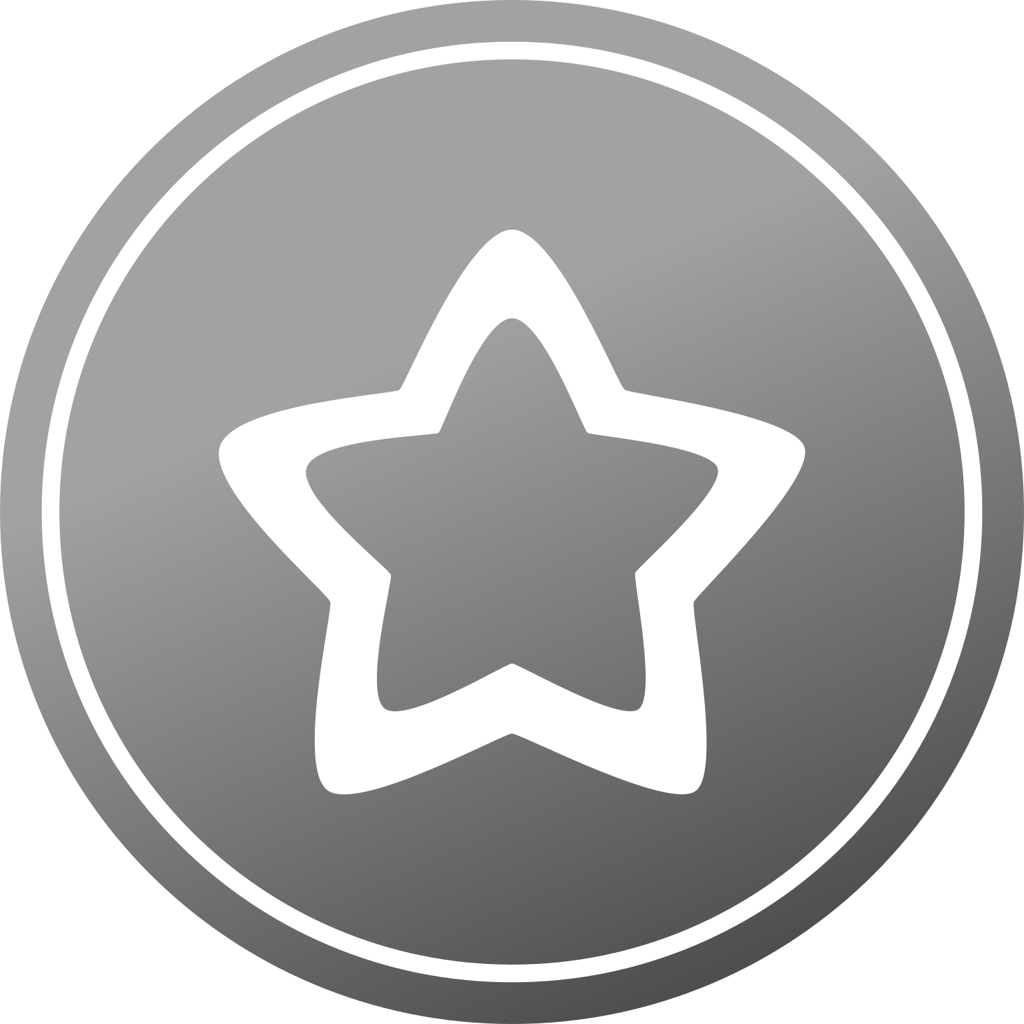 Tyylikäs harmaa kuvio tähti vinyylimatto - Tenstickers