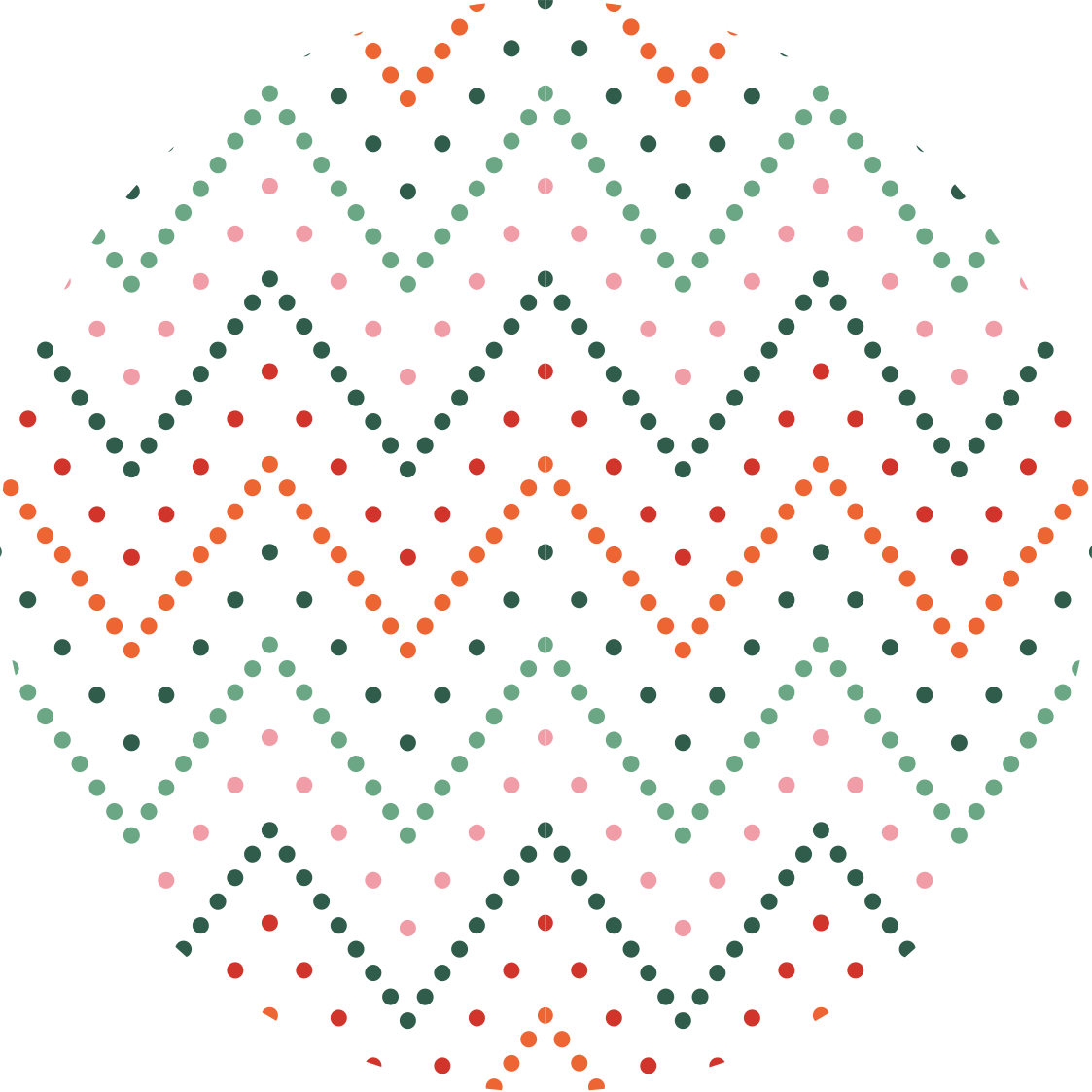 Chevron-pistekuvio tähti vinyylimatto - Tenstickers