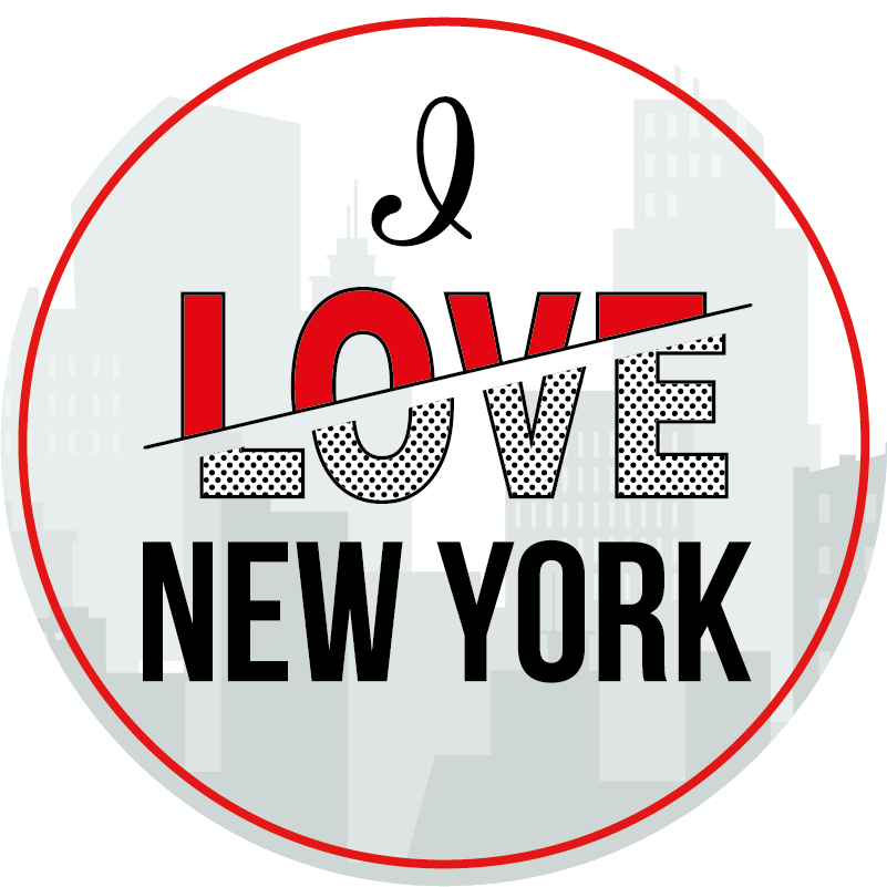 Rakastan new yorkia lauseke vinyylimatto - Tenstickers