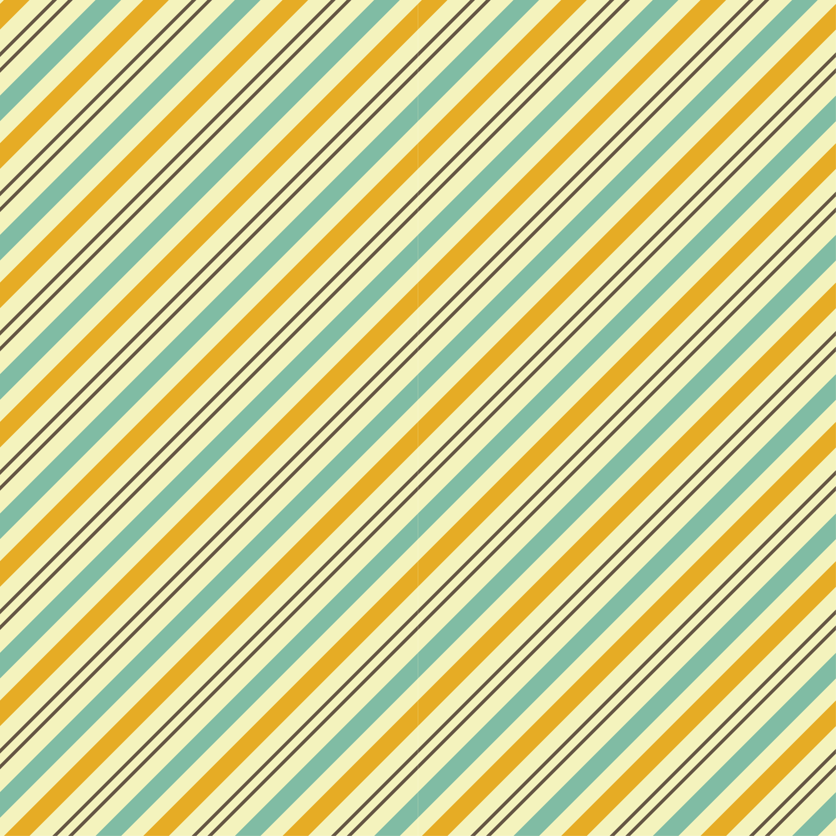 Vintage diagonaalinen kolmivärinen kuvio neliö vinyylimatto - Tenstickers