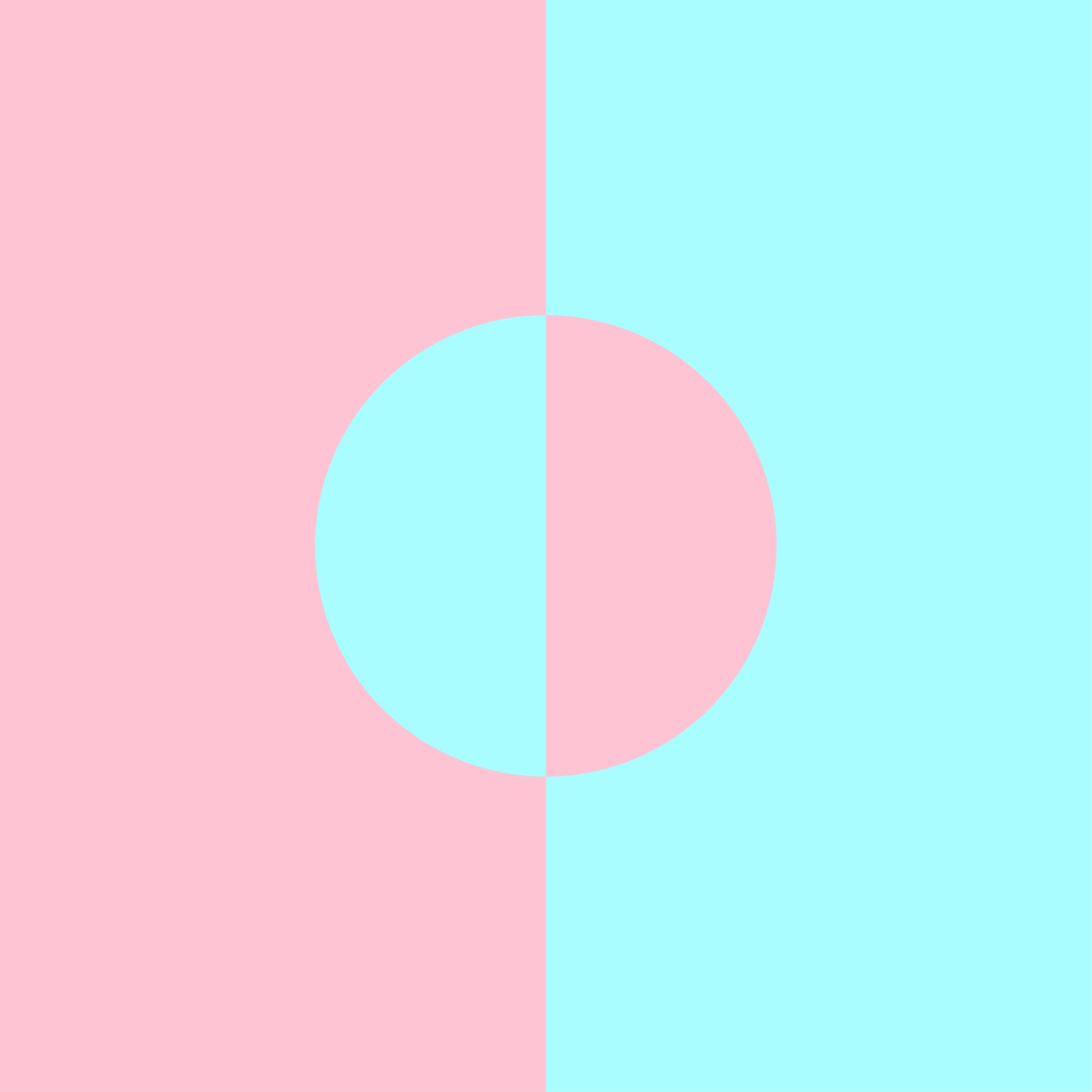 Pehmeä värikontrasti minimalistinen vinyylimatto - Tenstickers