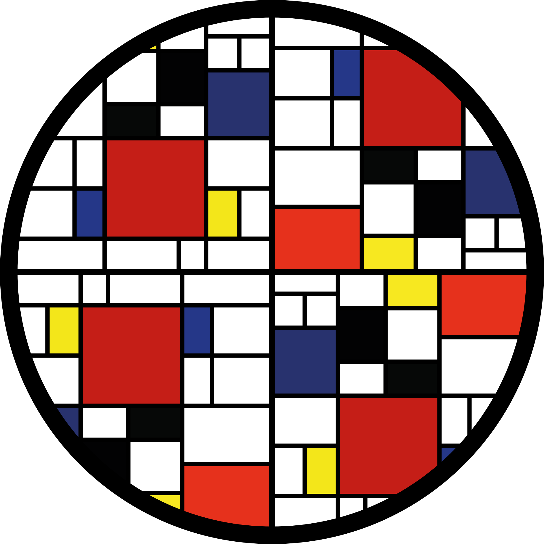 Värilohkoasettelu moderni vinyylimatto - Tenstickers