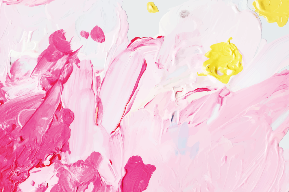 Teinin vinyylimatto vaaleanpunaiset abstraktit pyörteet - Tenstickers