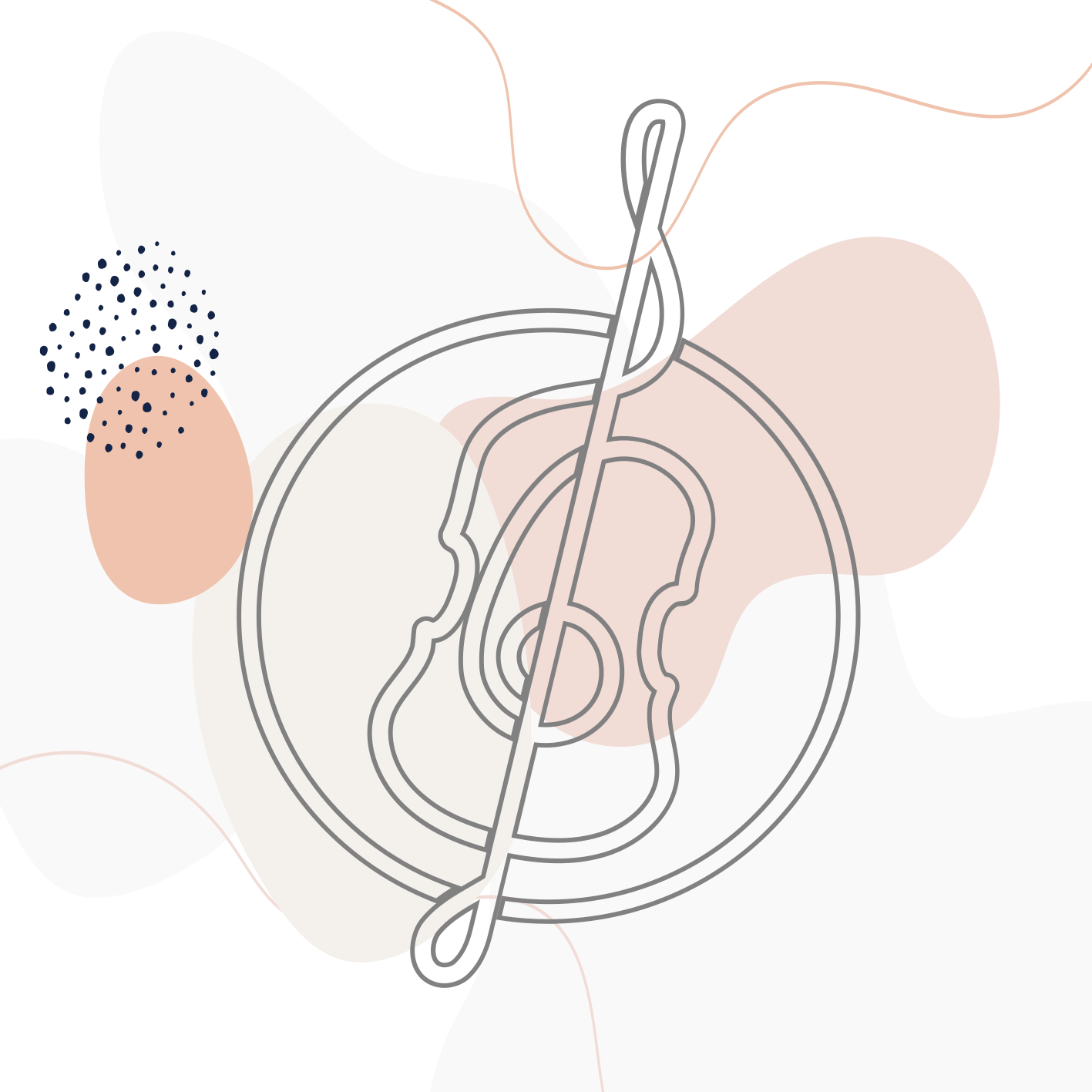 Nuotin ääriviivat moderni vinyylimatto - Tenstickers