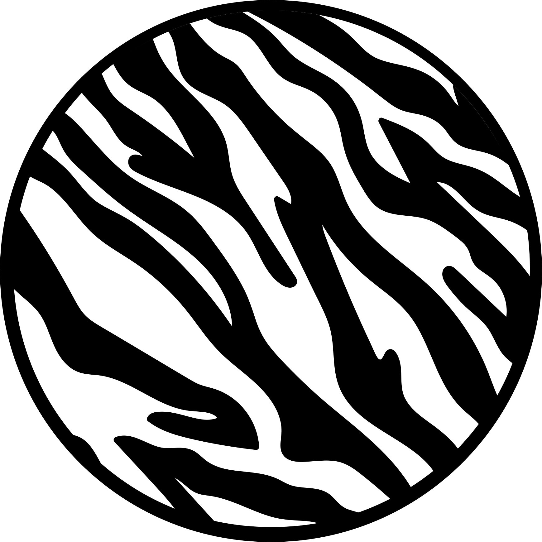 Zebra raidallinen eläin vinyylimatto - Tenstickers