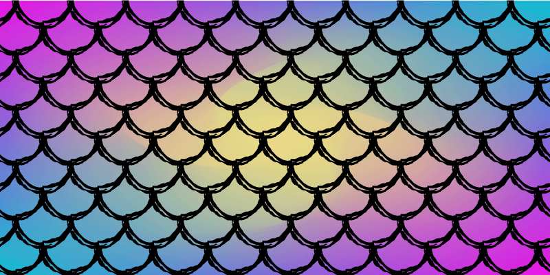 Värikäs asteikkokuvio vinyylimatto - Tenstickers