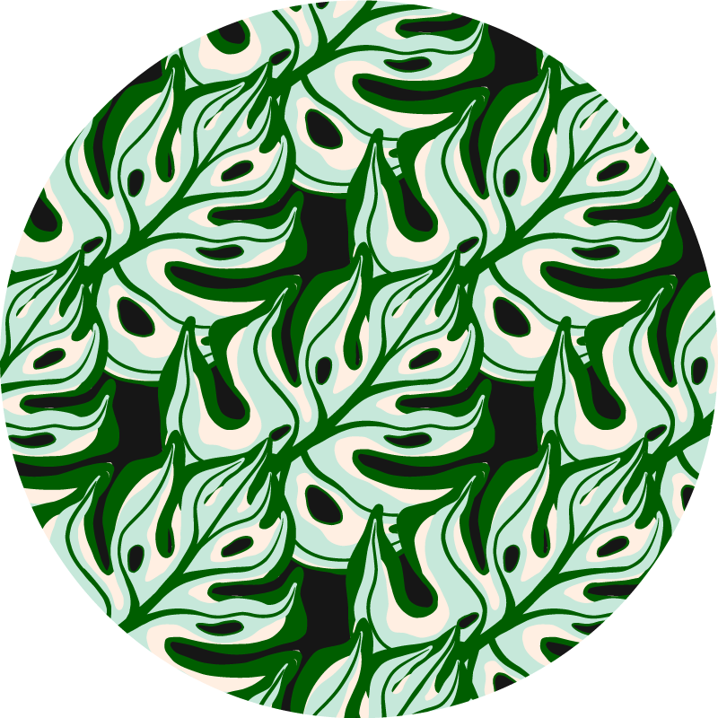 Tropiikinlehdykkäluonto vinyylimatto - Tenstickers