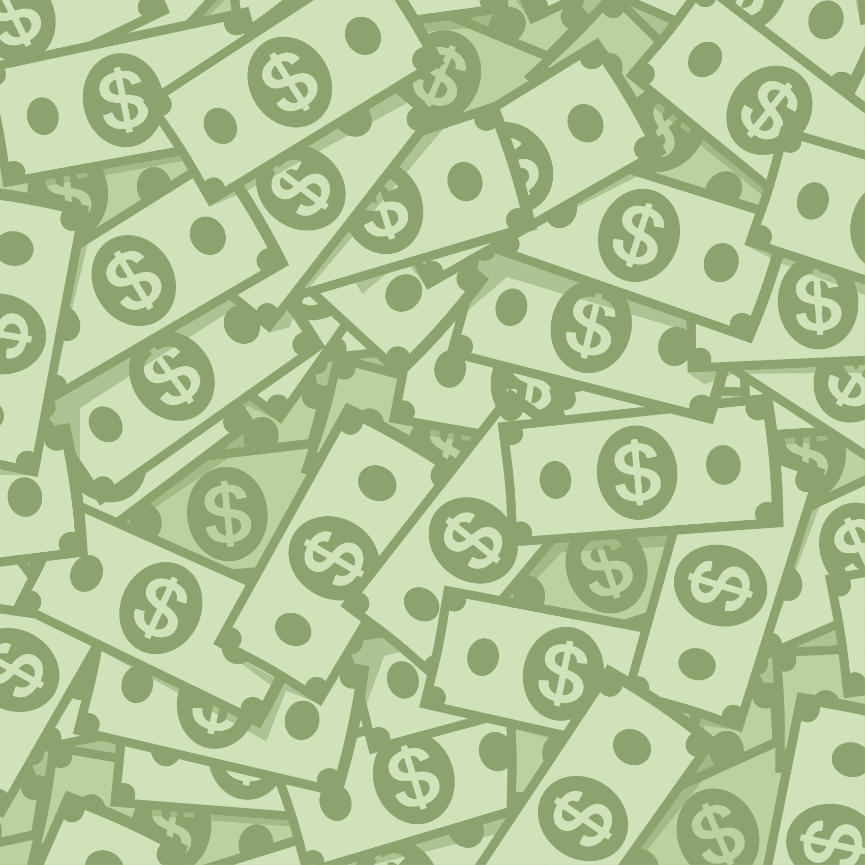 Rahakuvio vintage vinyylimatto - Tenstickers