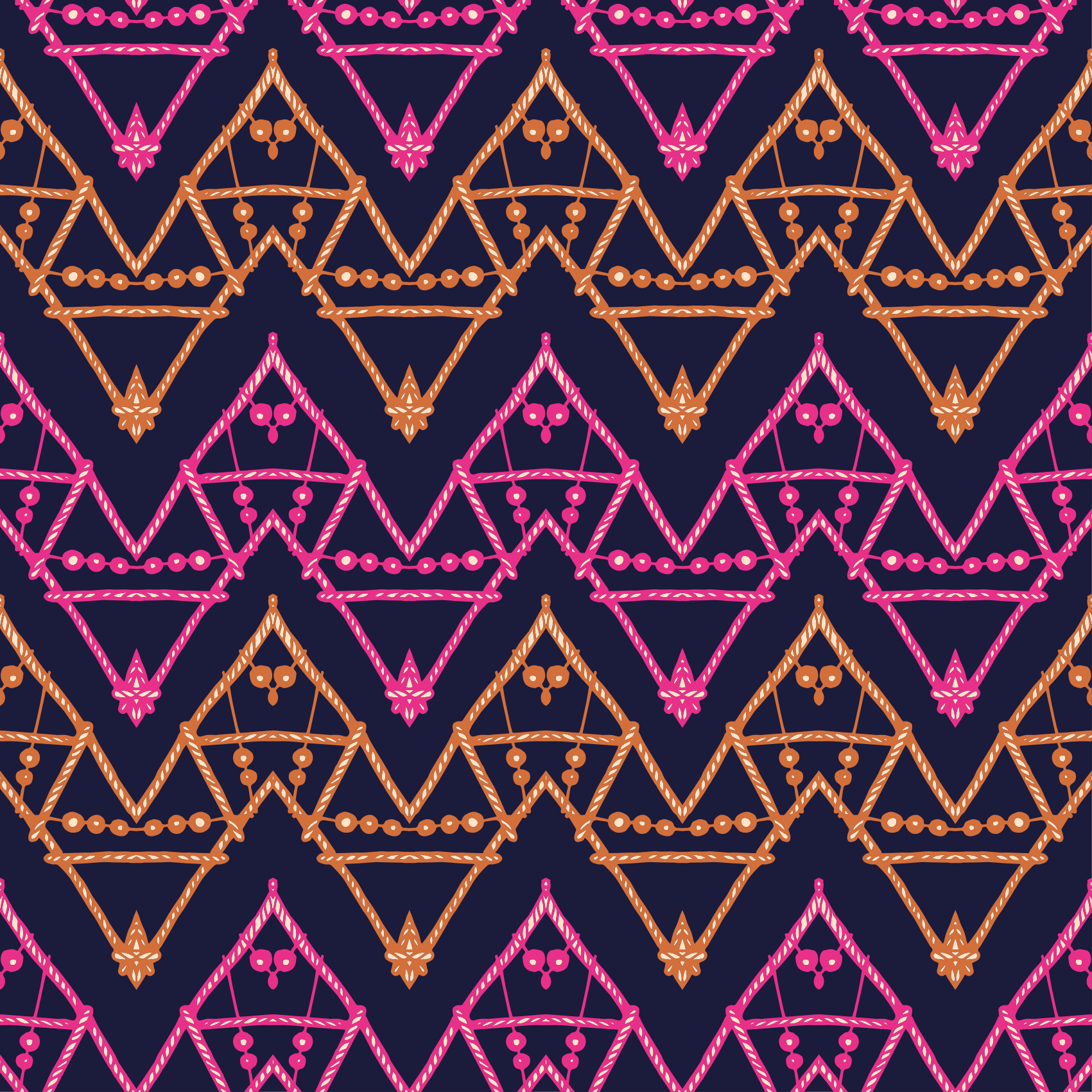 Värikäs heimojen kuvio etninen vinyylimatto - Tenstickers