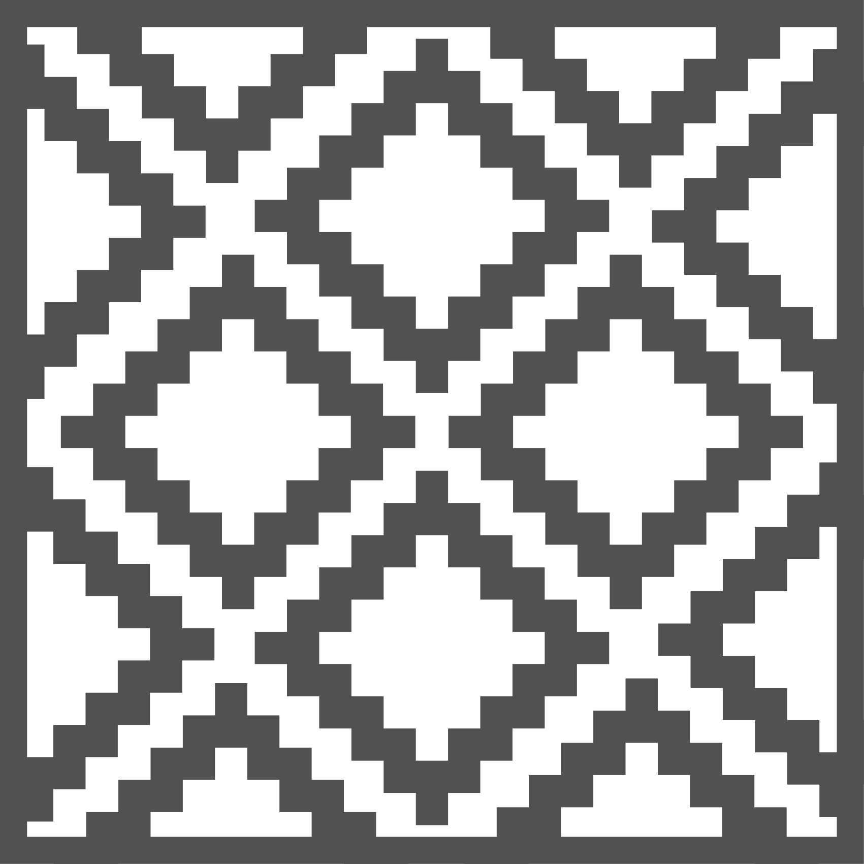 Geometrinen vinyylimatto musta timanttikuvio - Tenstickers