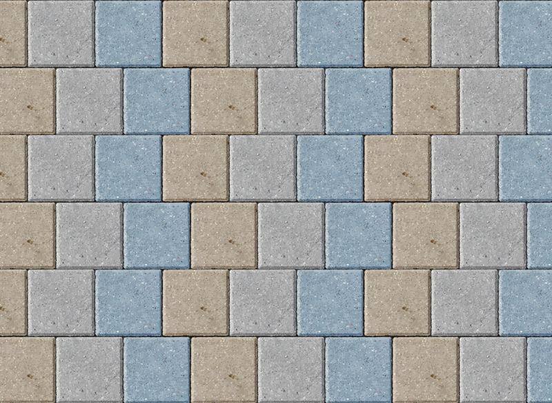 Värillinen neliönmuotoinen tiilikuvio laatta vinyylimatto - Tenstickers