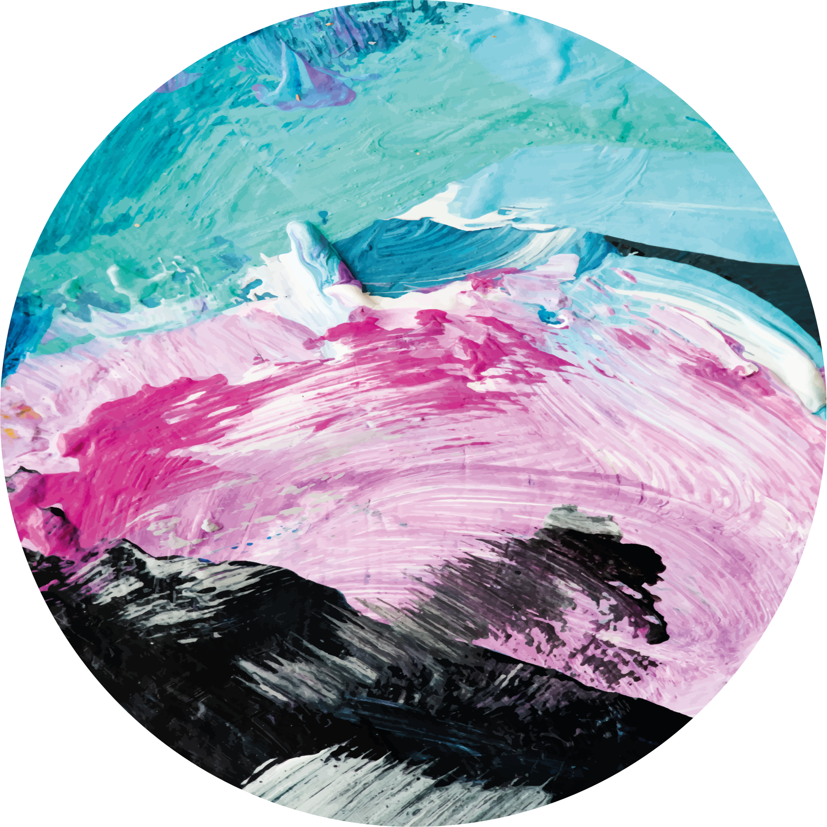 Eloisa abstrakti pyörre vinyylimatto - Tenstickers