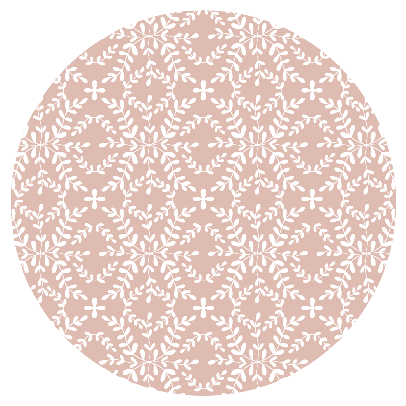 Herkkä kukintakoostumus kukka vinyylimatto - Tenstickers