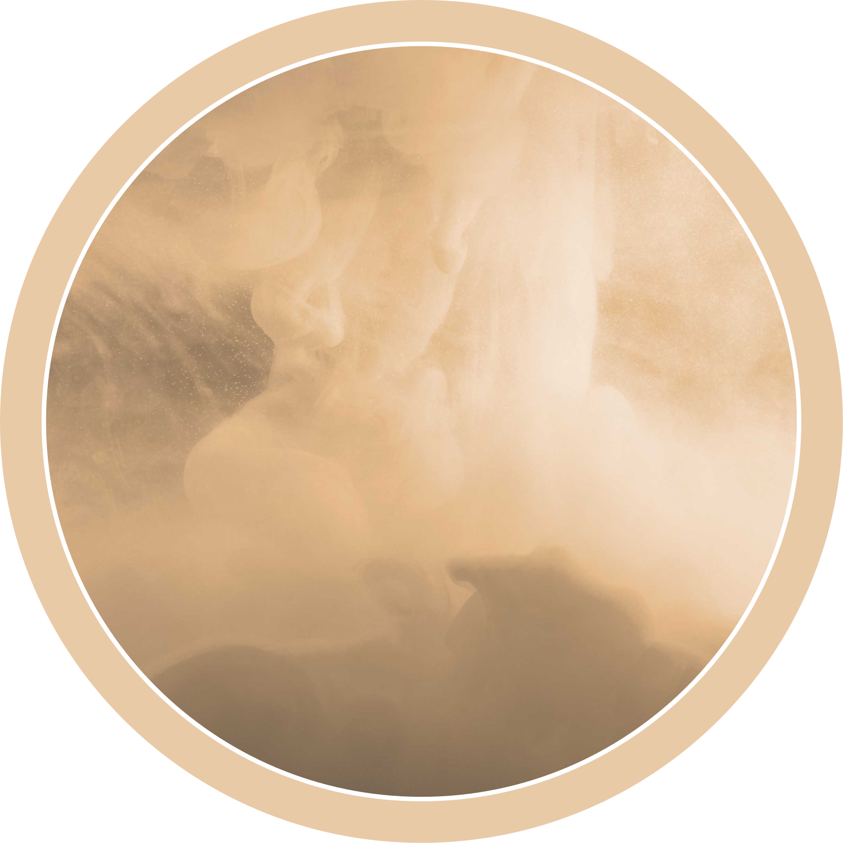 Pehmeät kermanväriset aallot kylpyhuoneen vinyylimatto - Tenstickers