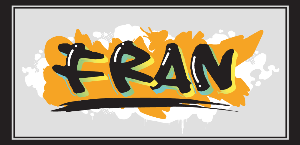 Nimitaide nimi vinyylimatto - Tenstickers