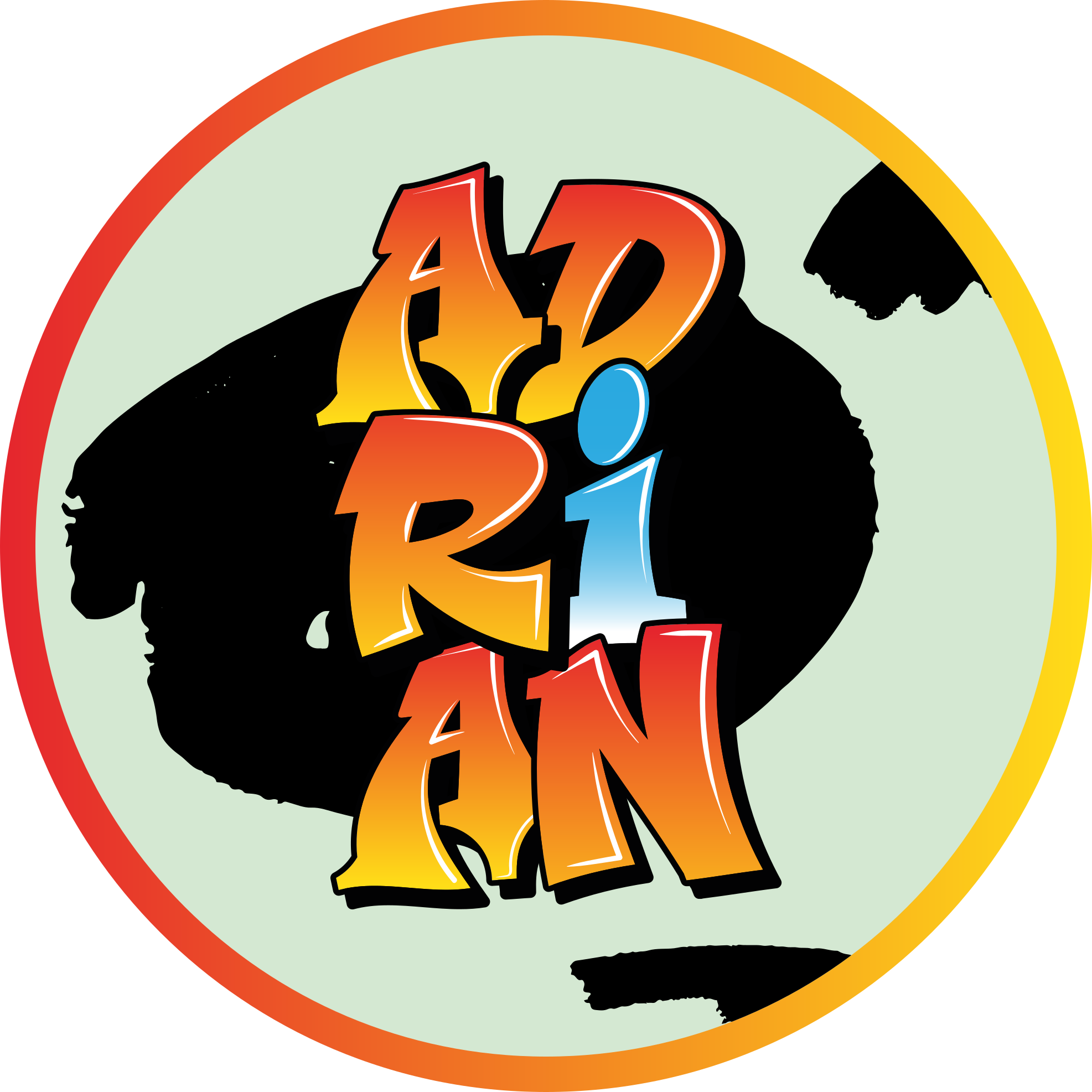 Värikäs nimisuunnittelu nimi vinyylimatto - Tenstickers