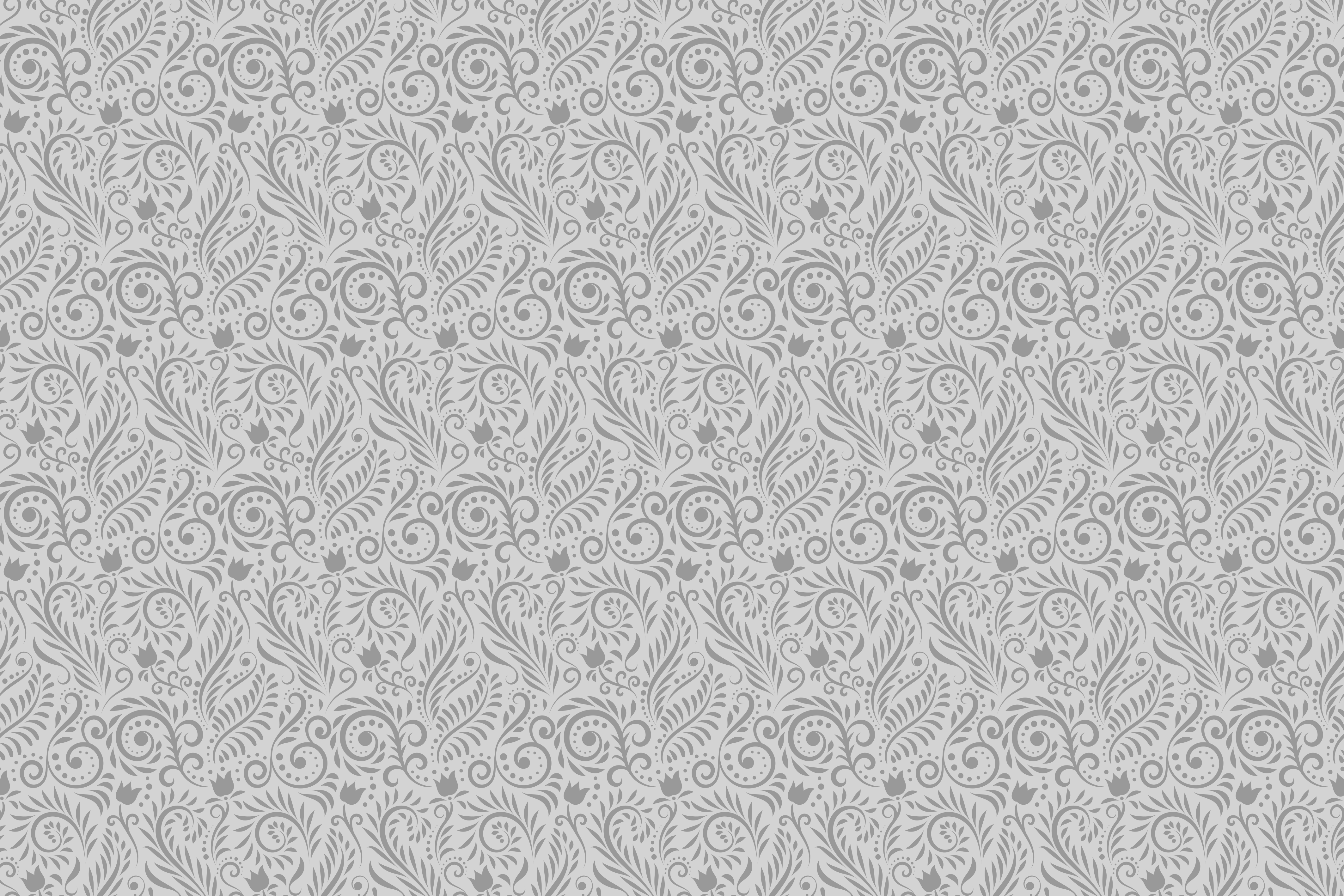 Vintage koristekukat tausta vinyylimatto retro - Tenstickers