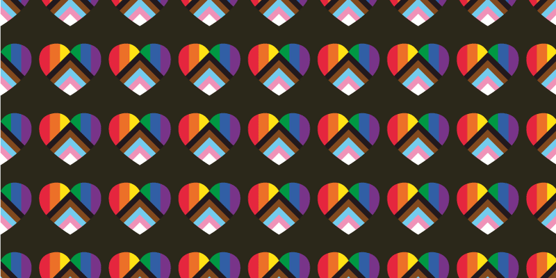 Värikkäitä sydänkuvioita teinin vinyylimatto - Tenstickers