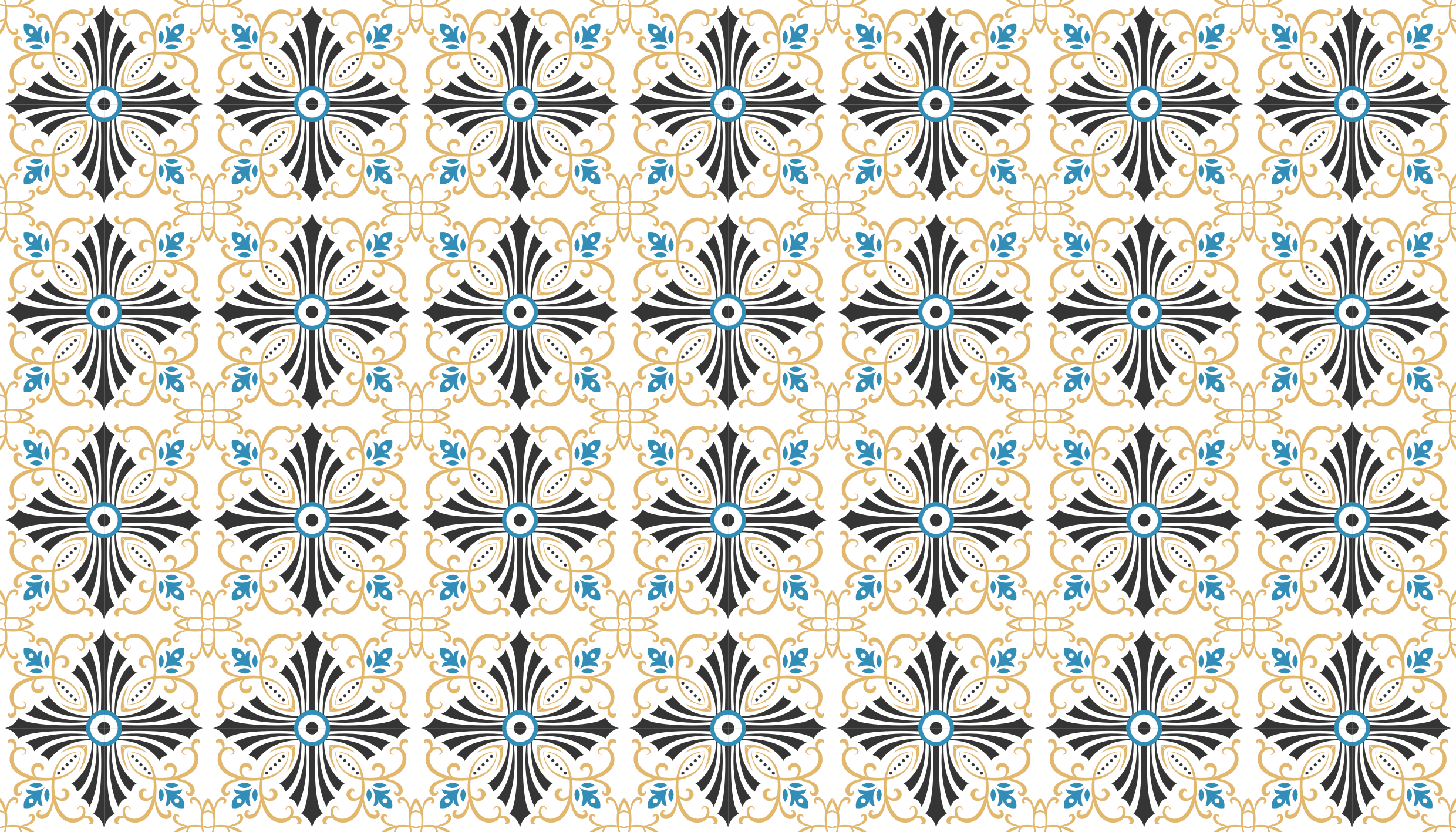 Vintage ristikierre vinyylimatto retro - Tenstickers