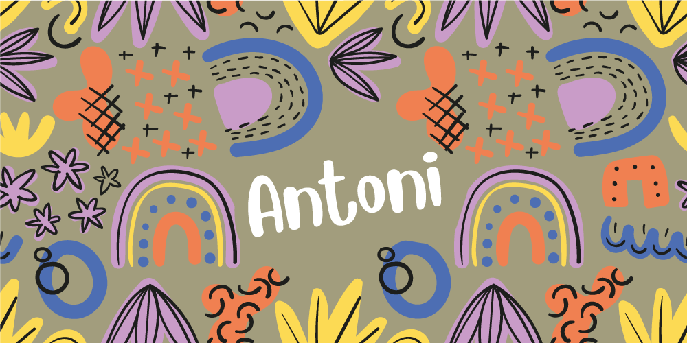 Värikkäitä sateenkaarikuvioita vinyylimatto - Tenstickers