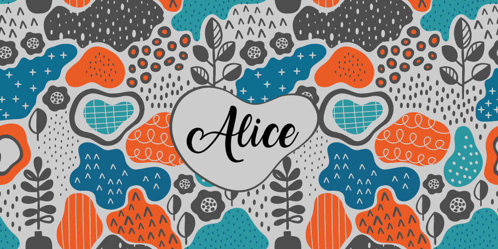 Harmaat oranssinväriset aksentit nimi vinyylimatto - Tenstickers