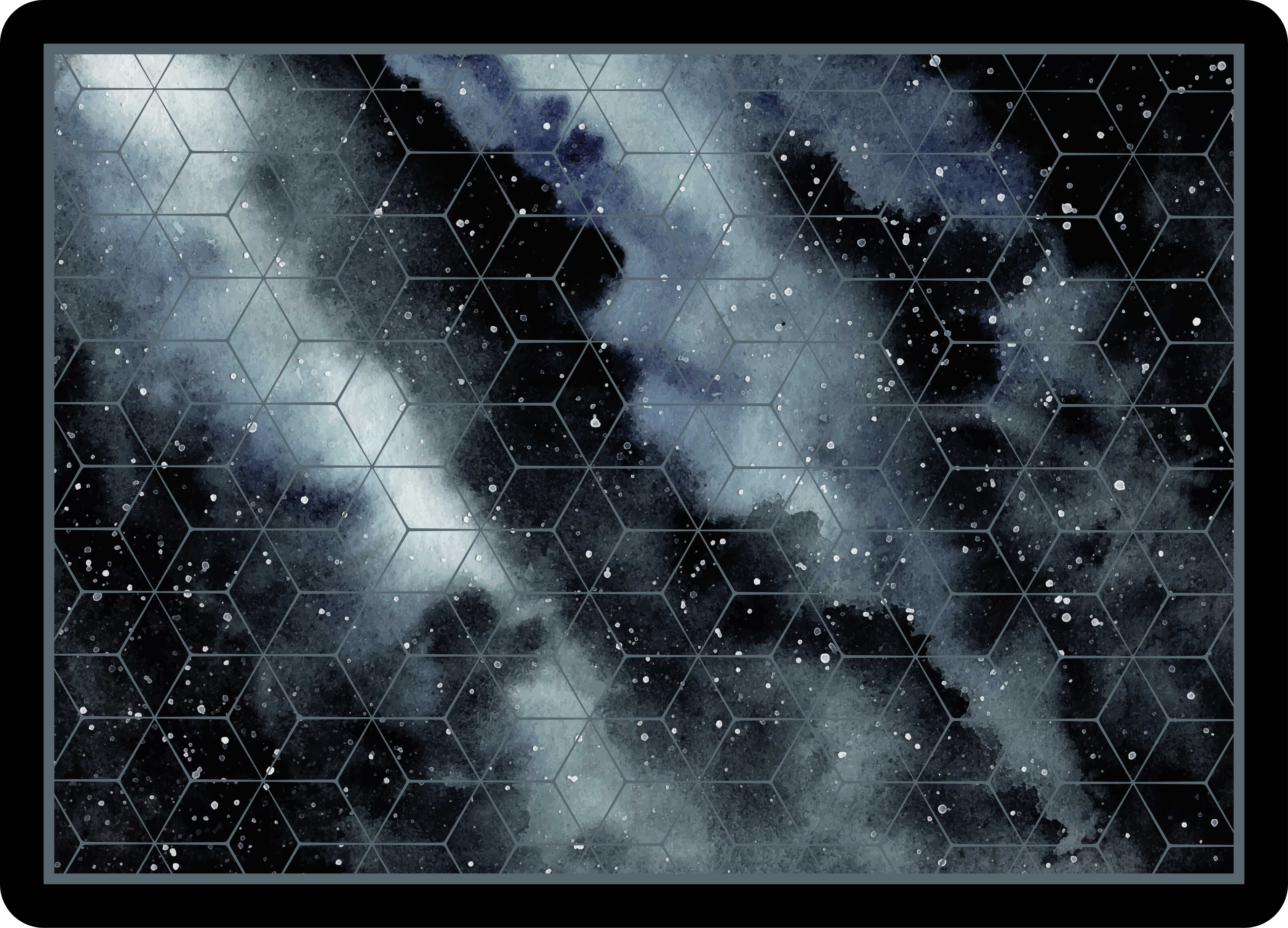 Kuusikulmainen galaksikuvio teinin vinyylimatto - Tenstickers