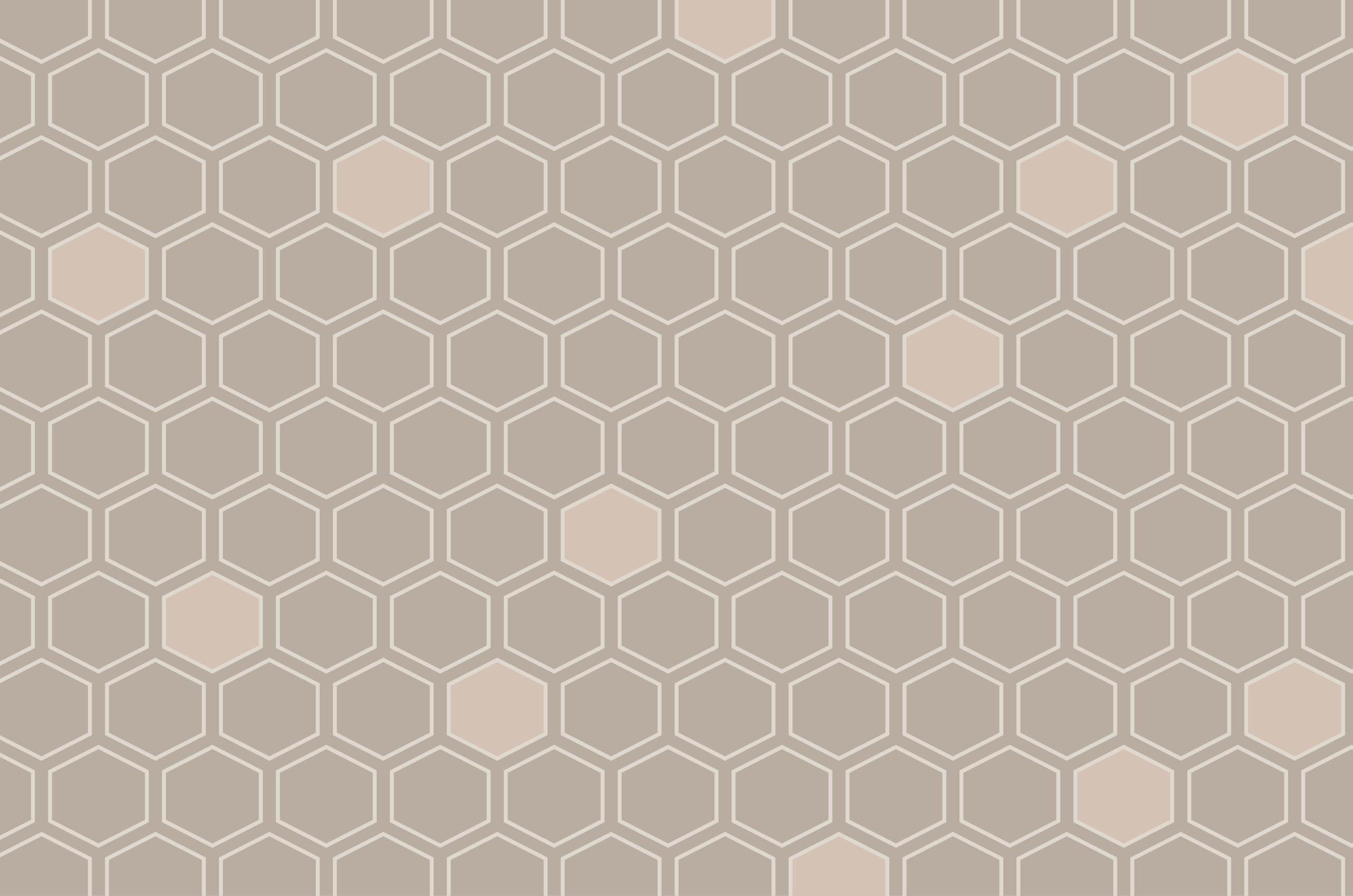 Kuusikulmainen beige motiivi geometrinen vinyylimatto - Tenstickers