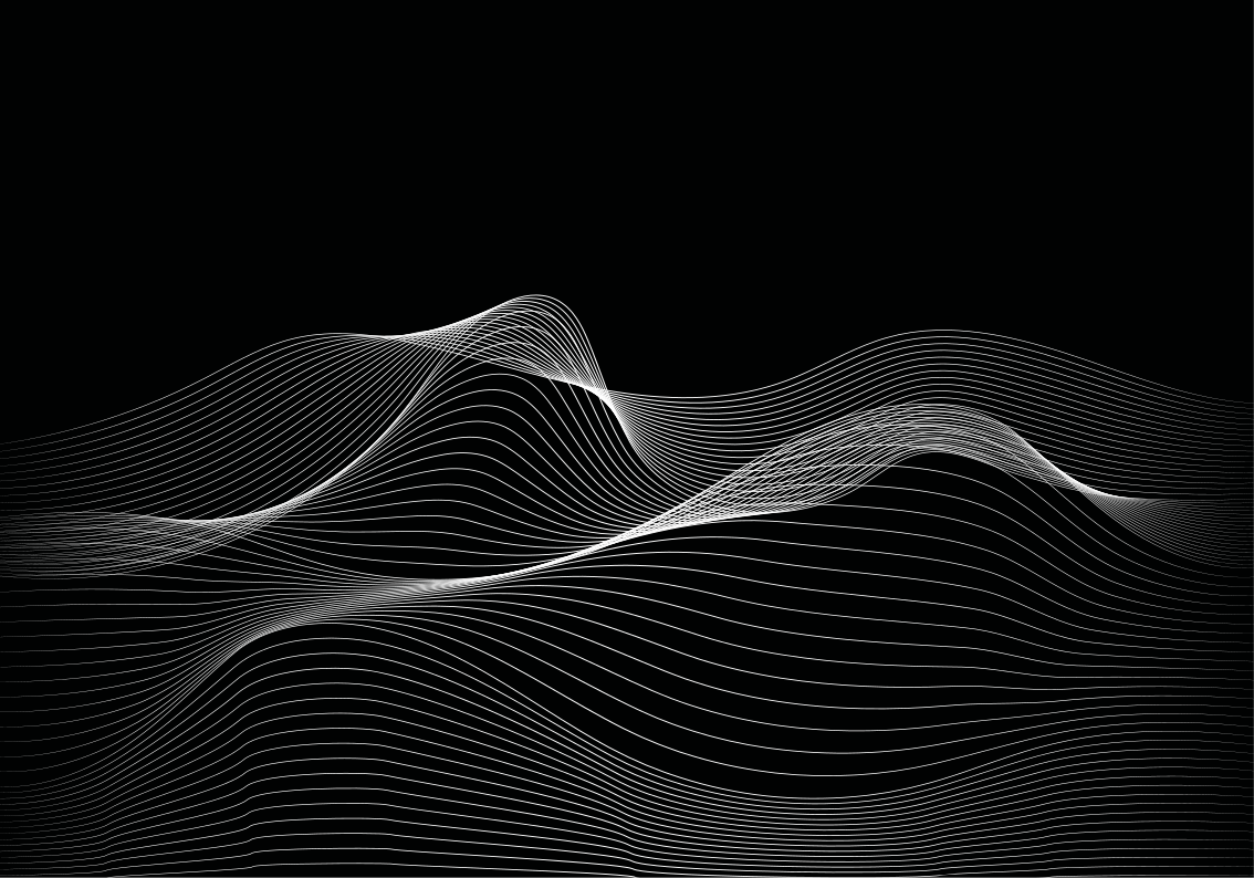 Nesteviivakuviot moderni vinyylimatto - Tenstickers