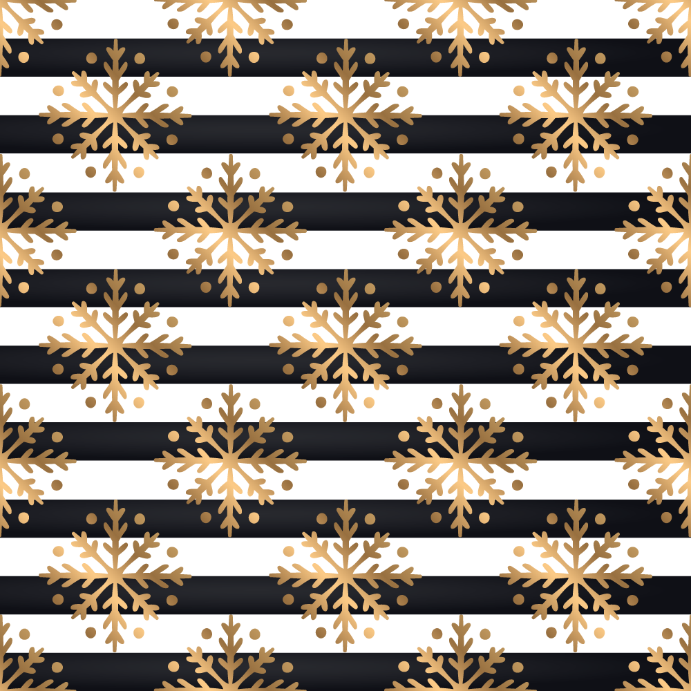 Elegantti lumihiutalekuvio jouluinen vinyylimatto - Tenstickers