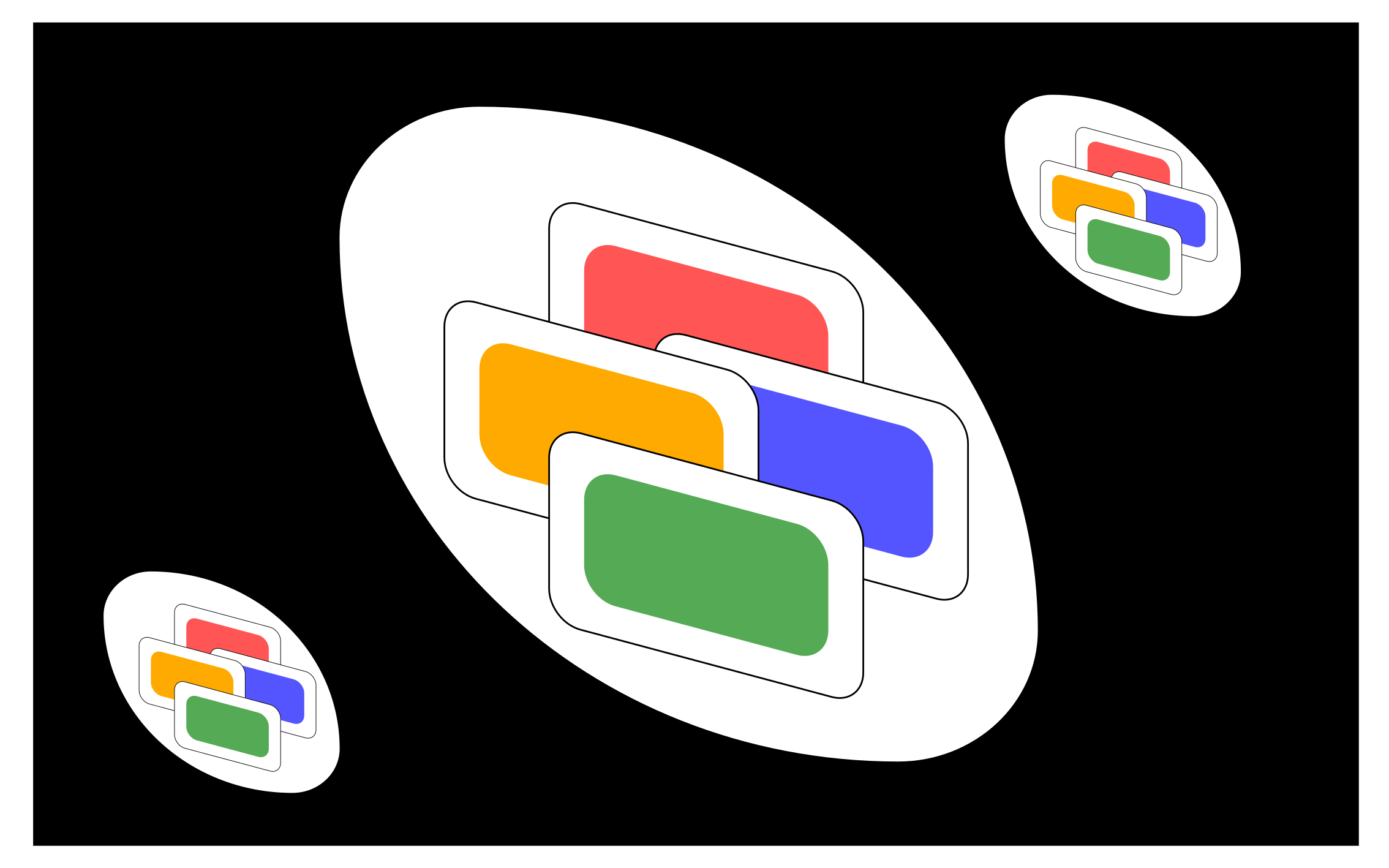 Musta klassinen kortti peli vinyylimatto - Tenstickers