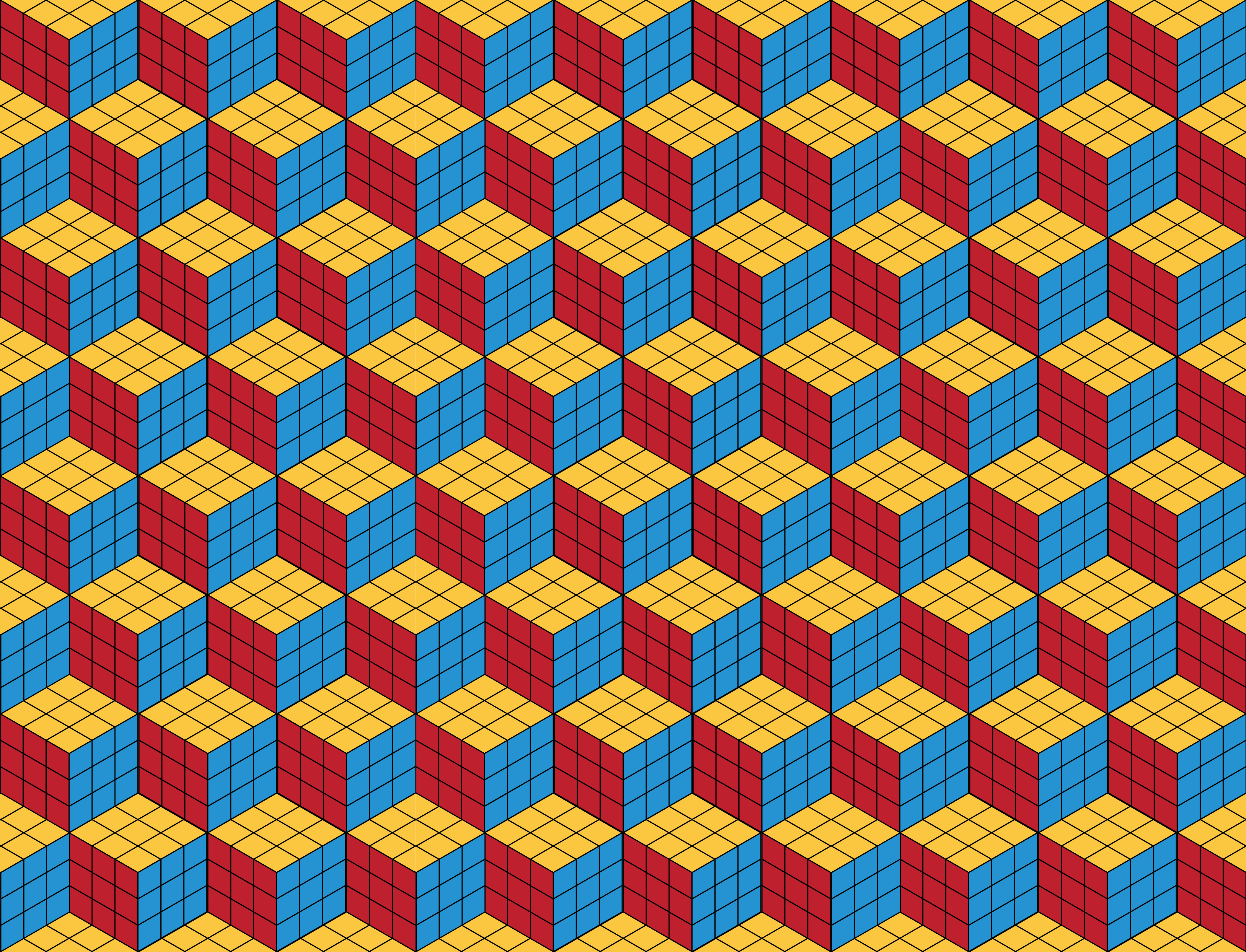 Rubikin kuution alkuperäinen malli vinyylimatto retro - Tenstickers