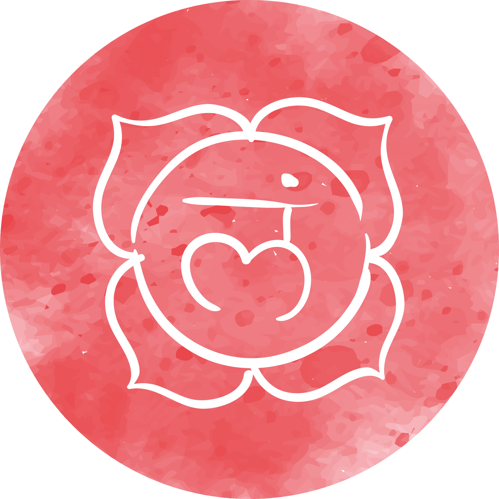 Pyöreä ruusukuvio mandala vinyylimatto - Tenstickers