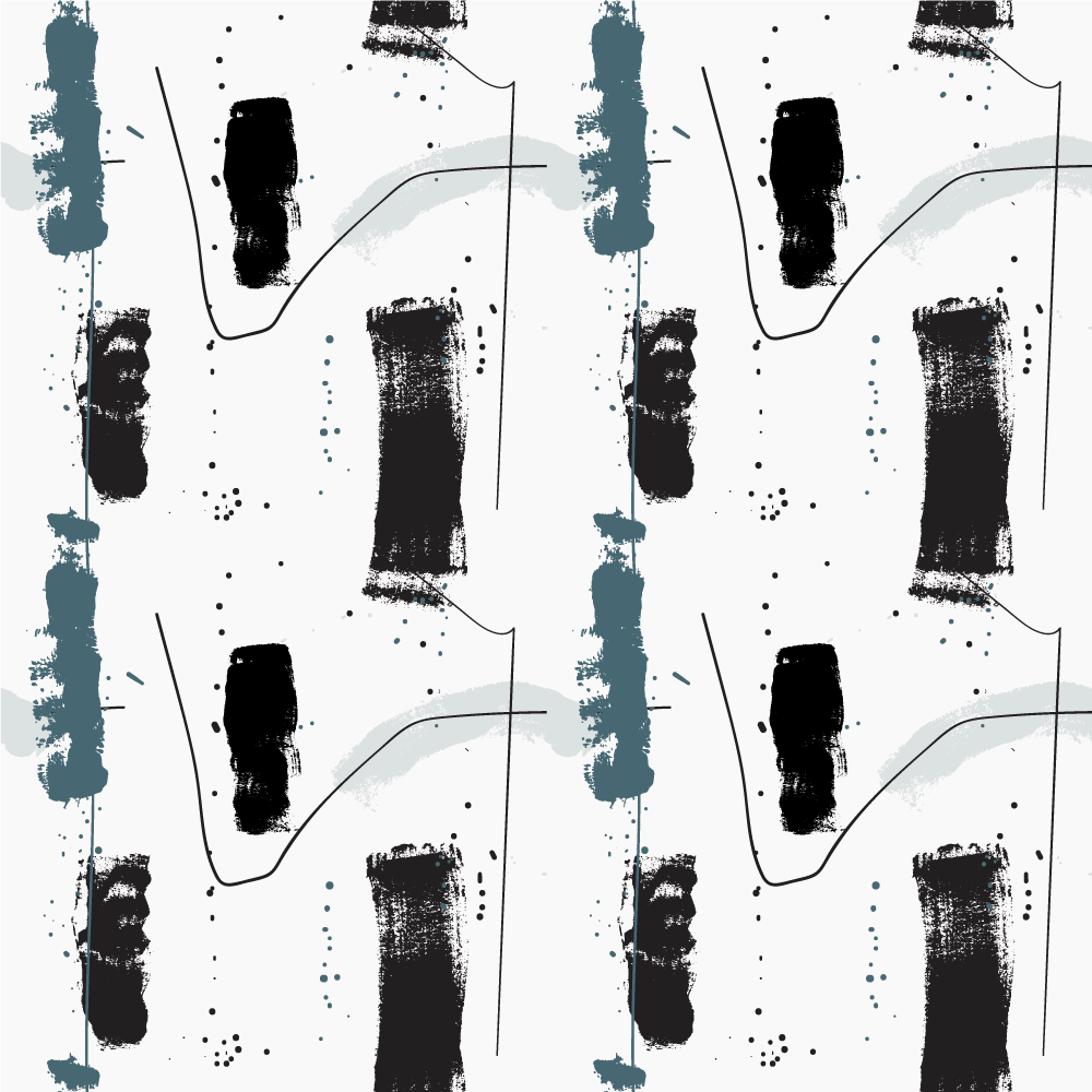 Lineaariset abstraktit muodot minimalistinen vinyylimatto - Tenstickers