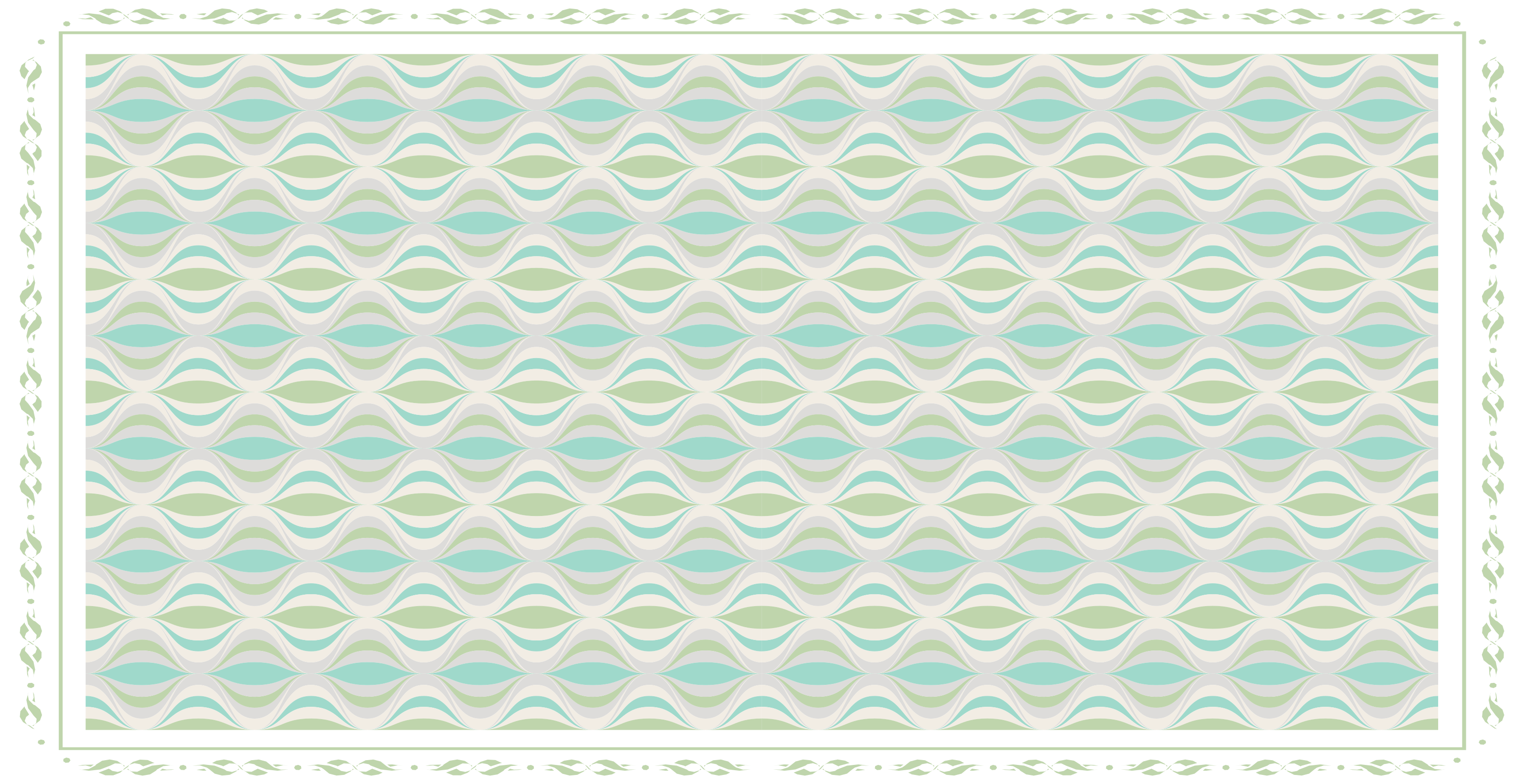 Kurvikas motiivi kaakeli vinyylimatto - Tenstickers