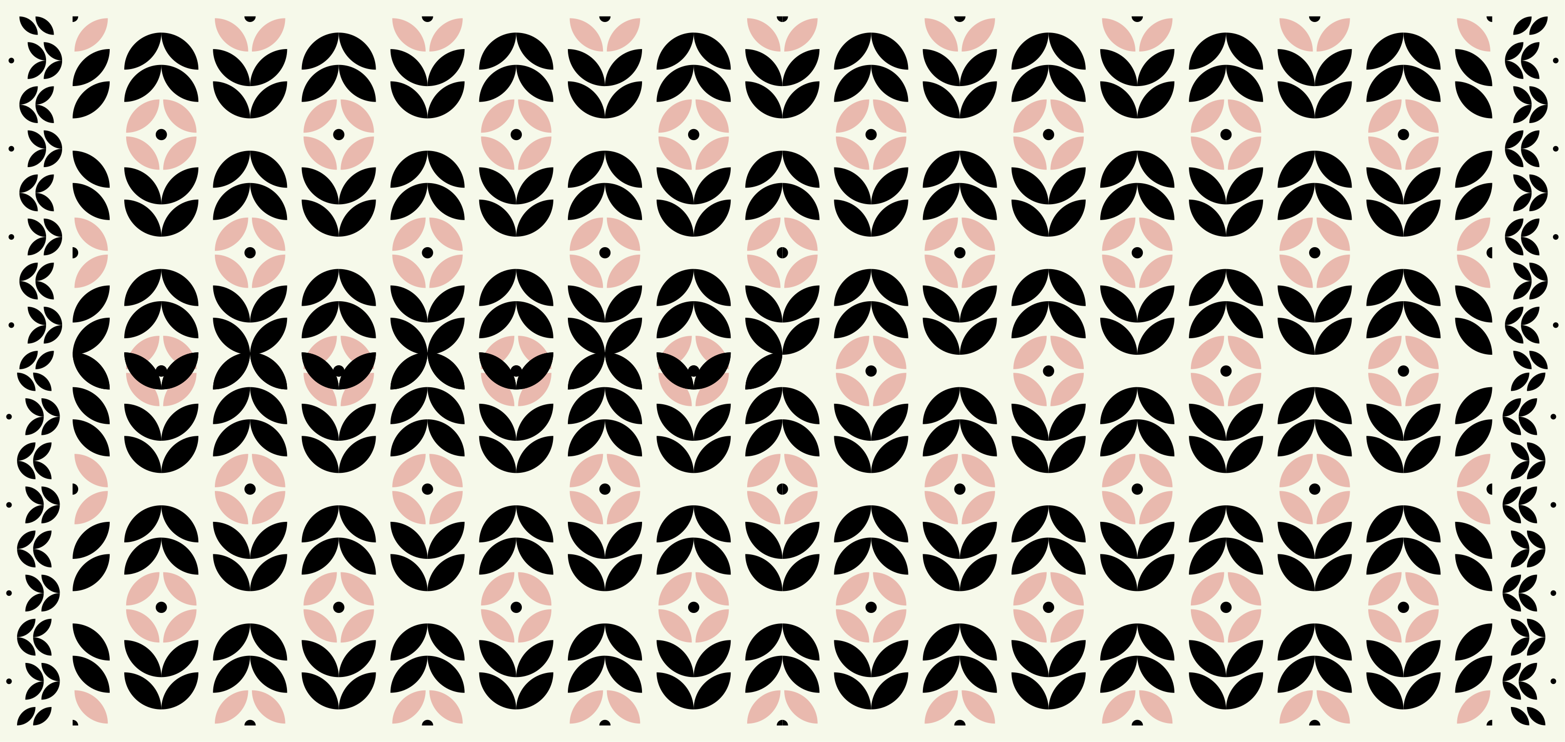 Kukkainen geometrinen motiivi moderni vinyylimatto - Tenstickers