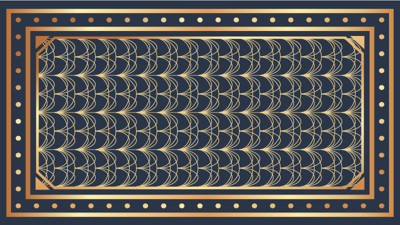 Elegantit aaltokuviot geometrinen vinyylimatto - Tenstickers