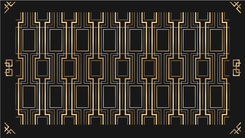 Elegantit geometriset kuviot moderni vinyylimatto - Tenstickers