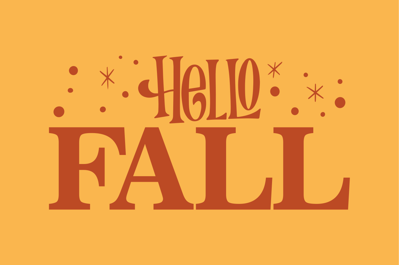 Tervetuloa syksyn tunnelmiin lauseke vinyylimatto - Tenstickers