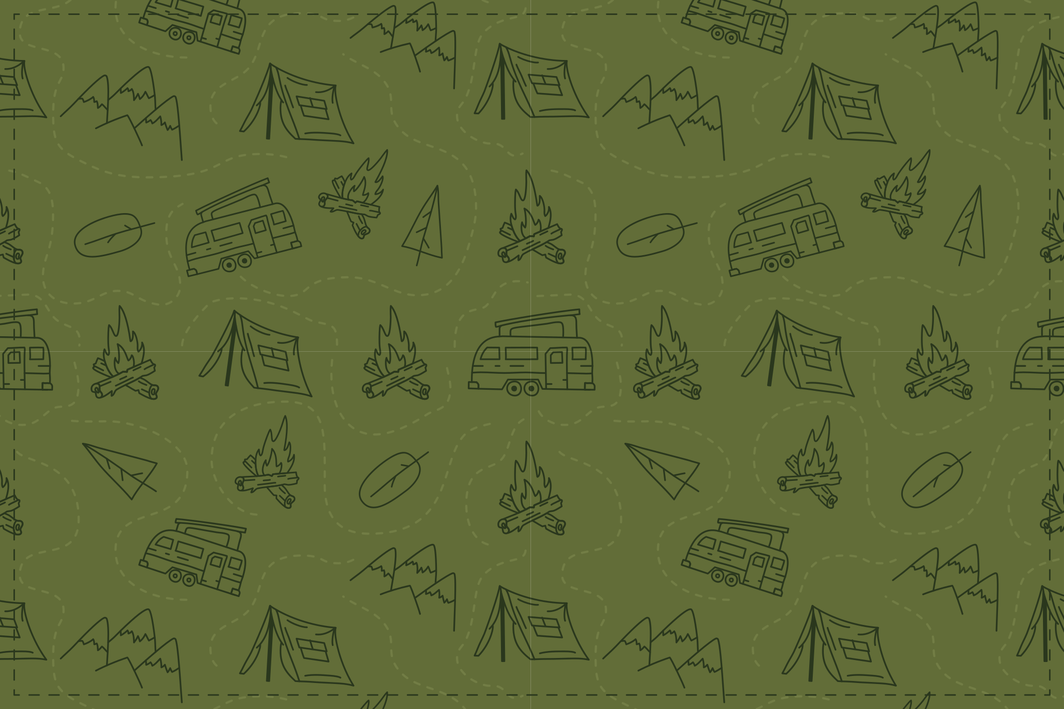 Retkeilyseikkailu teema luonto vinyylimatto - Tenstickers