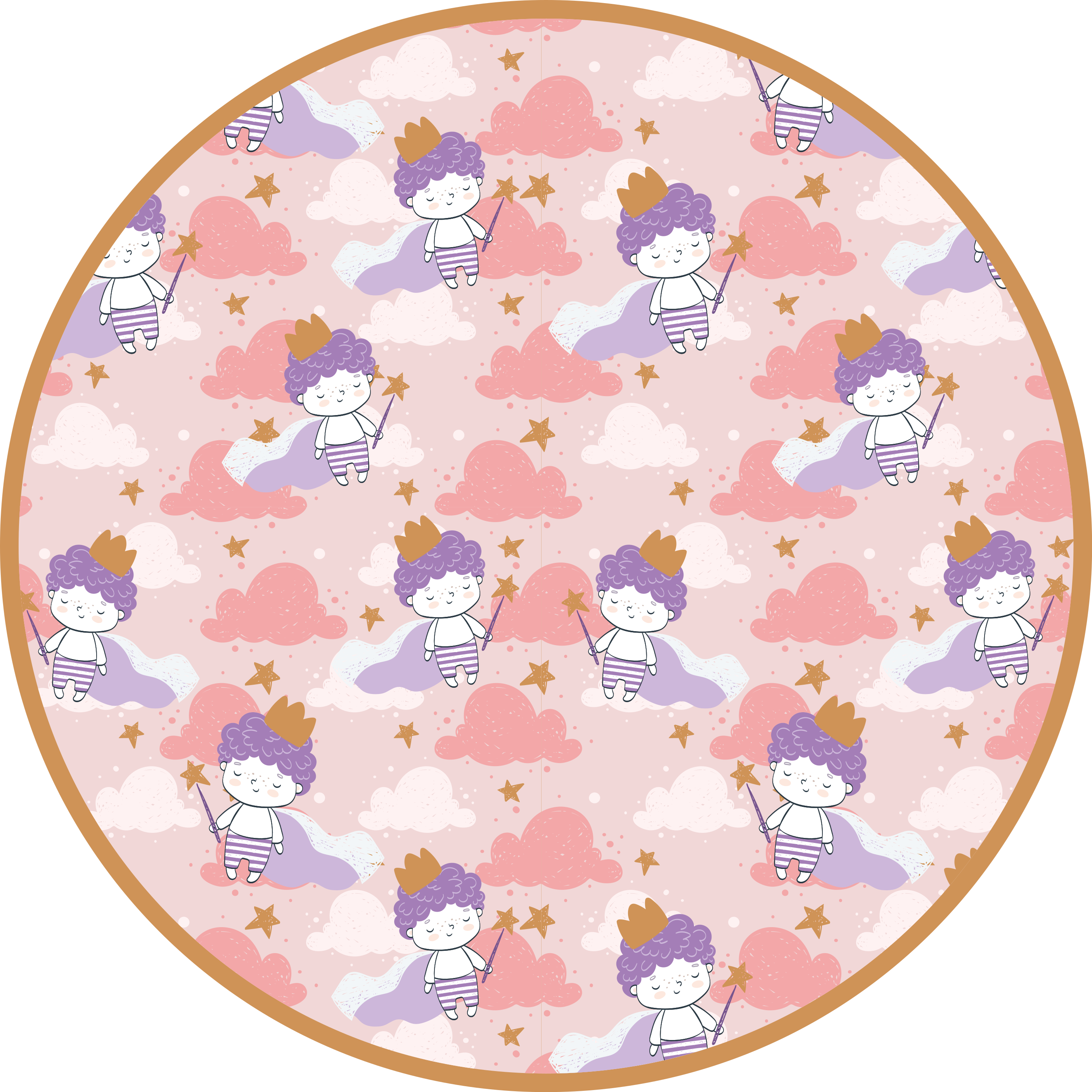 Maaginen pilvivaltakunta lastenhuone vinyylimatto - Tenstickers